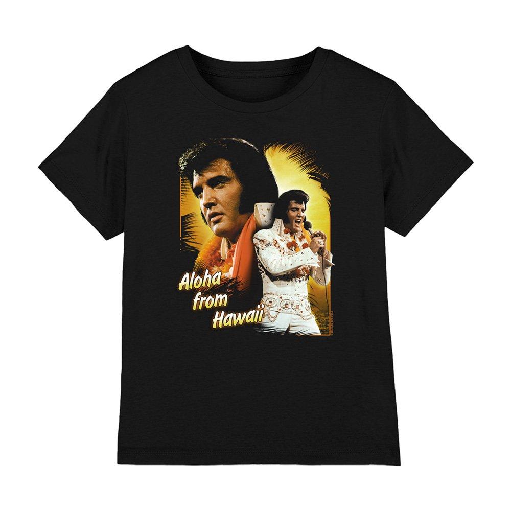 Black - Elvis Presley - Elvis Presley Aloha Kids T-Shirt Black - 1