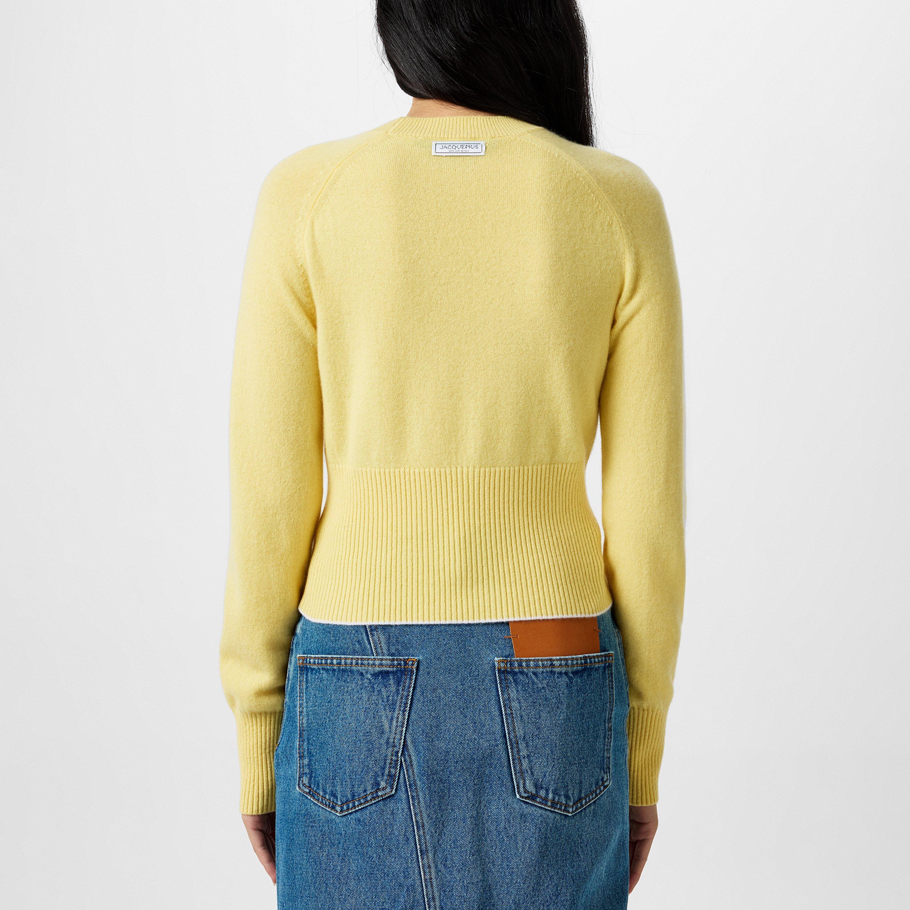 Light Yellow - Jacquemus - La Maille Soglia Cashmere-Blend Jumper - 3