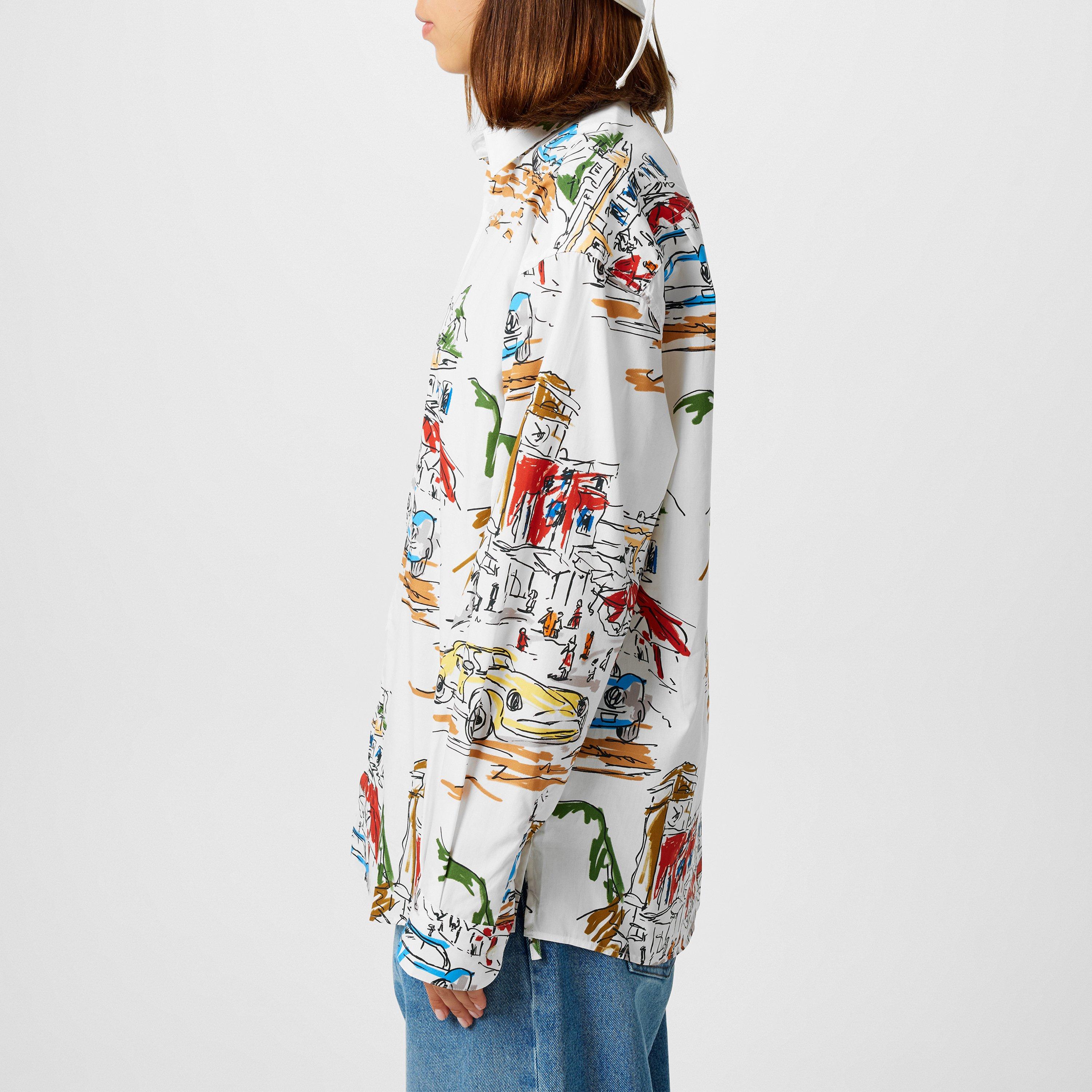 Capri White - Jacquemus - Women's Long-Sleeve Patterned Shirt - 2