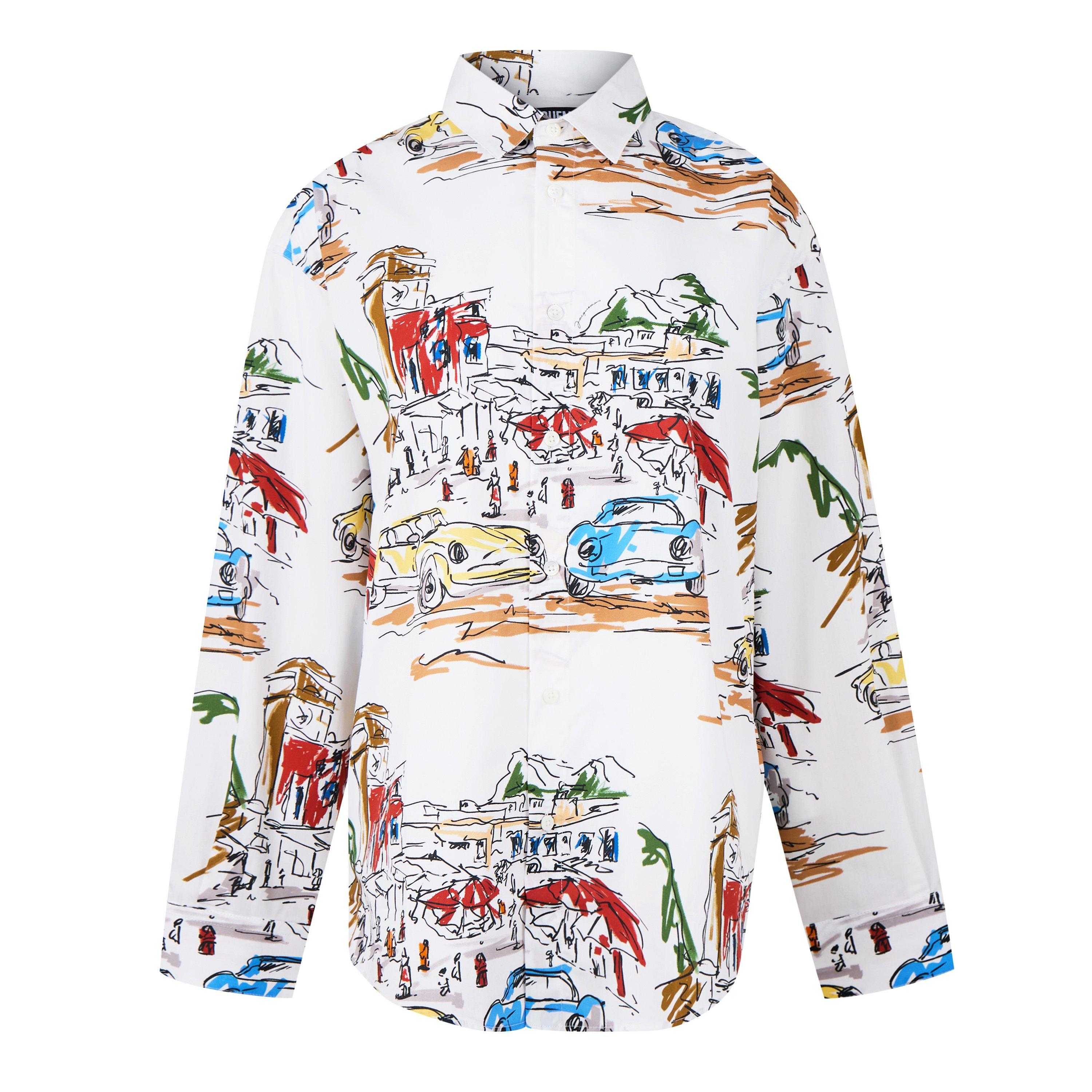 Capri White - Jacquemus - Women's Long-Sleeve Patterned Shirt - 5