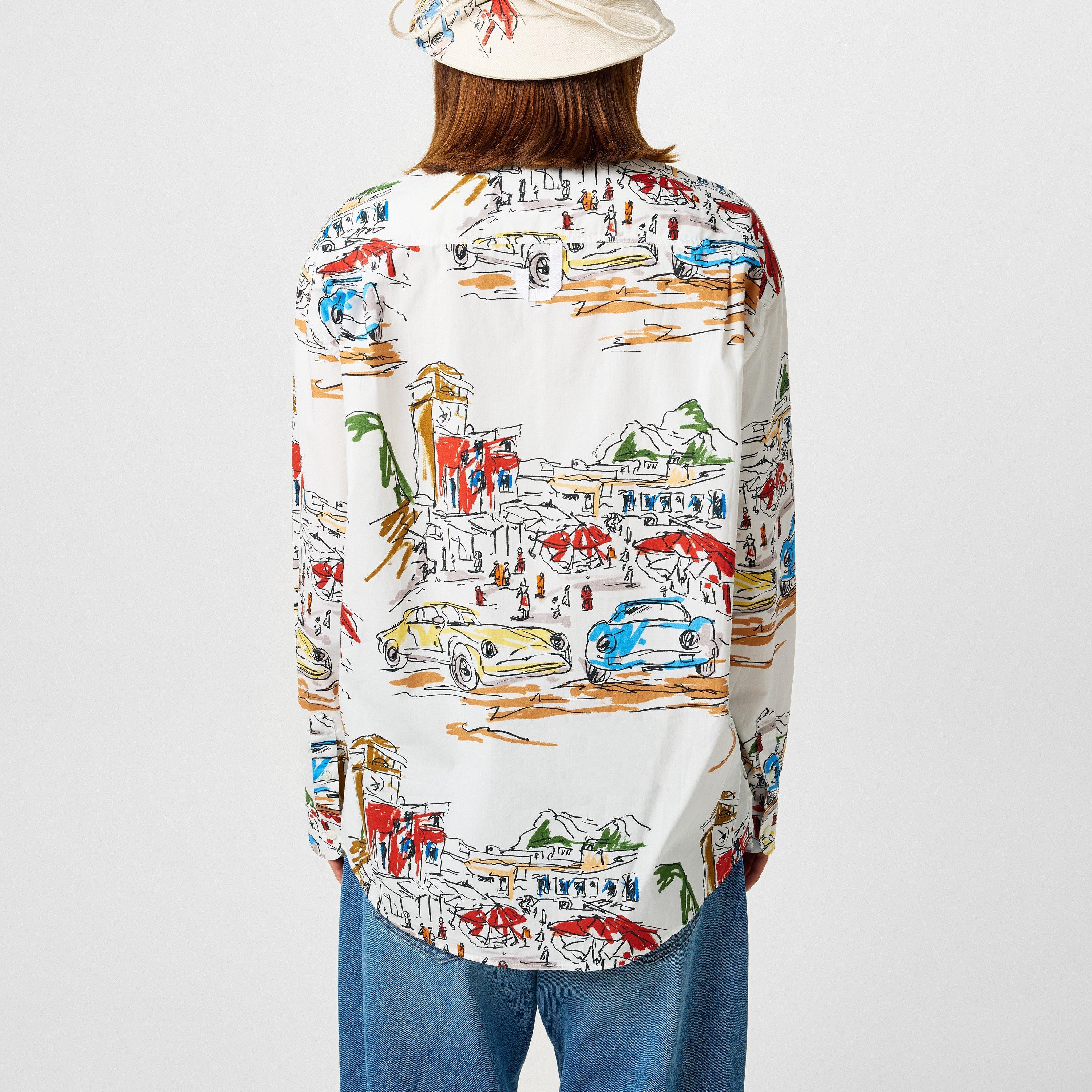 Capri White - Jacquemus - Women's Long-Sleeve Patterned Shirt - 3