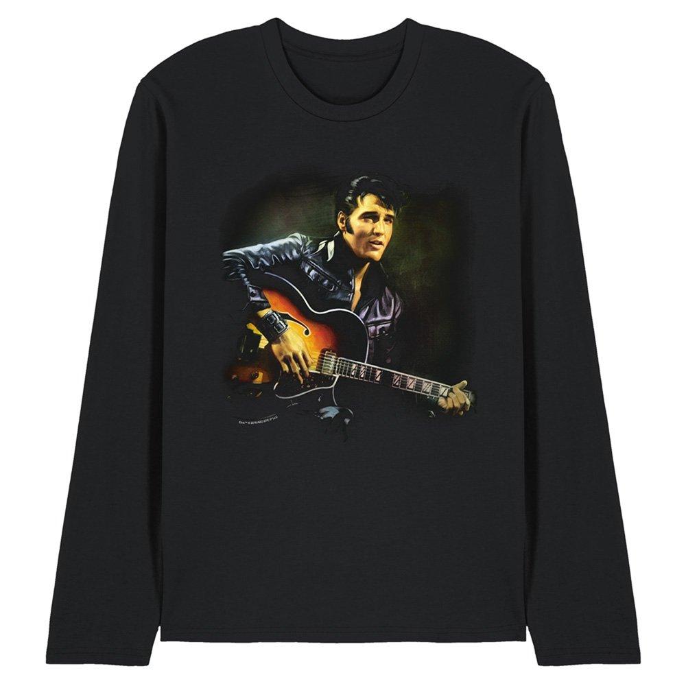 Black - Elvis Presley - 1968 Long Sleeve T-Shirt Black - 1