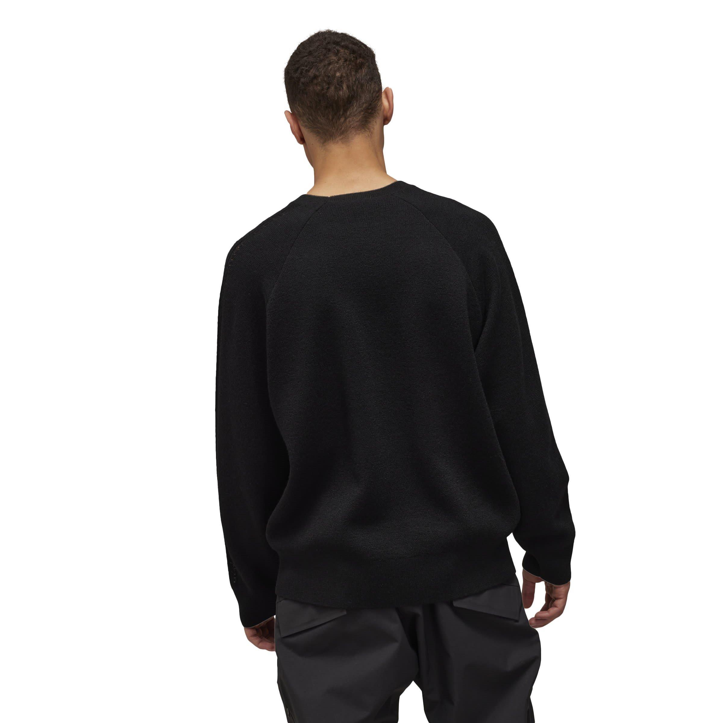 Y3 | 3 Stripe Crew Neck Knit | Crew Neck Jumpers | Cruise