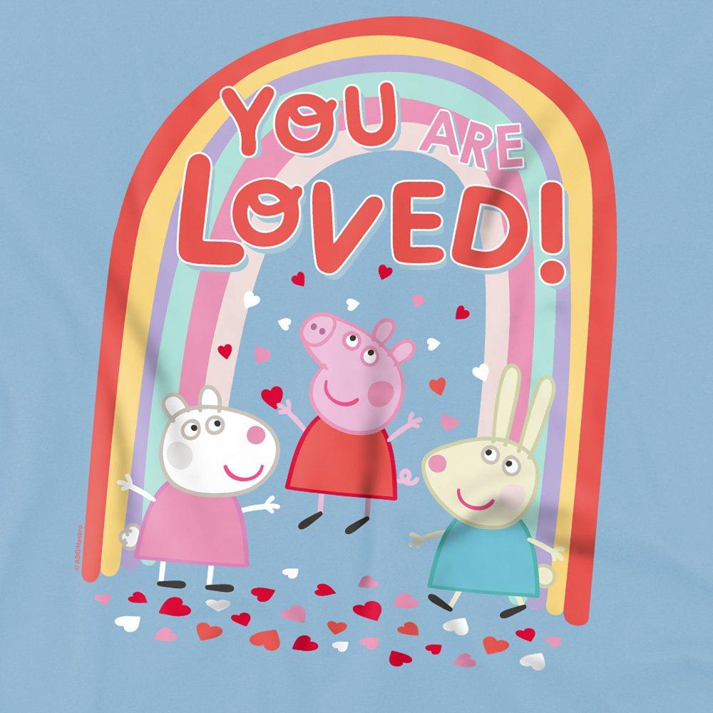 Light Blue - Hasbro - Peppa Pig Friends You Are Loved Kids T-Shirt Ligh - 2