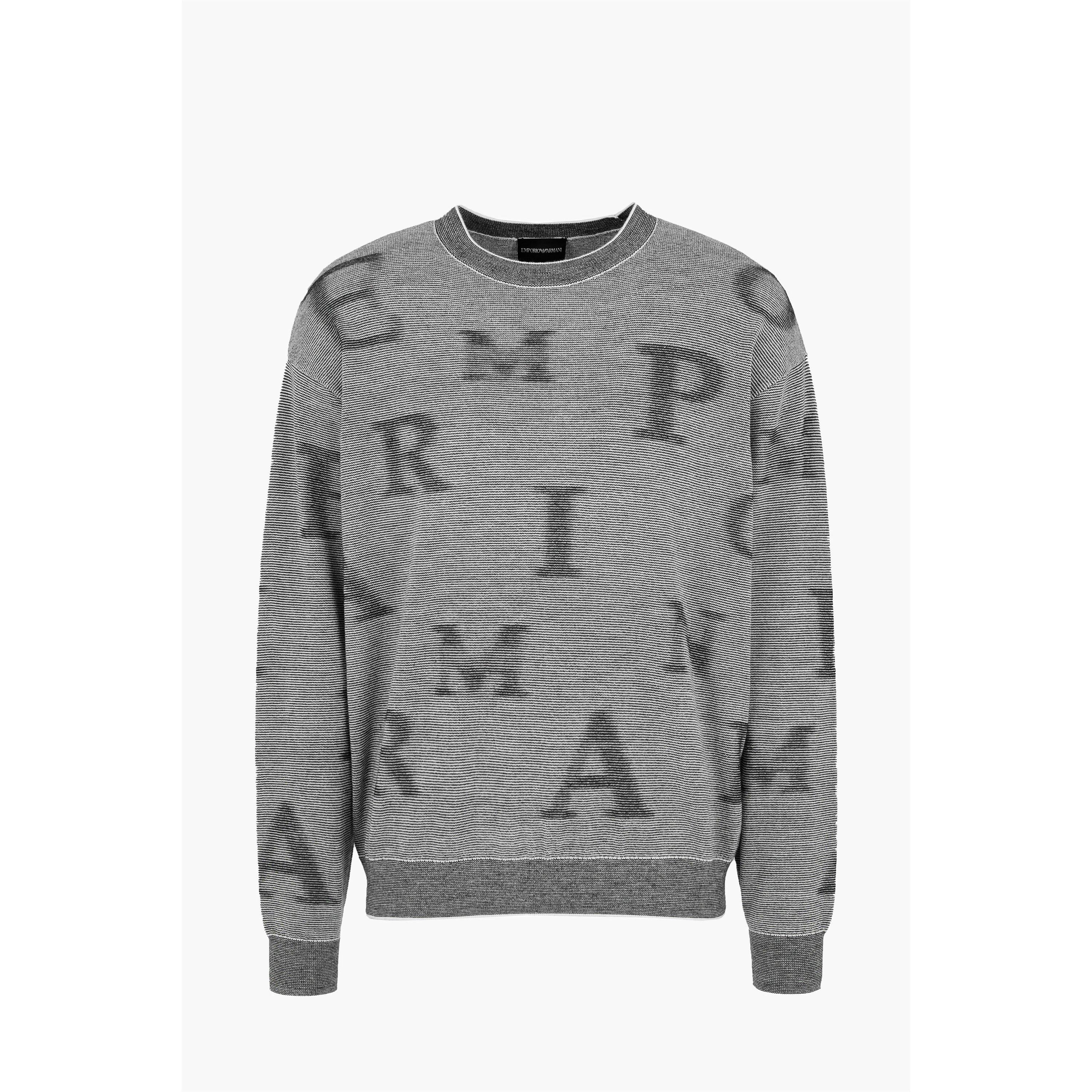 Fantasia Blu - Emporio Armani - Men's Crew Neck Jumper - 7