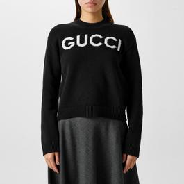 Gucci Women's Logo Wool Jumper