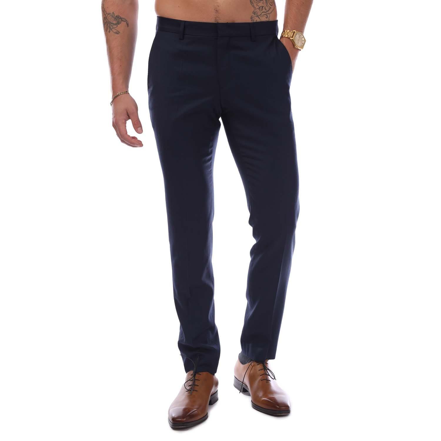 Dark Blue - Hugo - Getlin182 Trousers - 1
