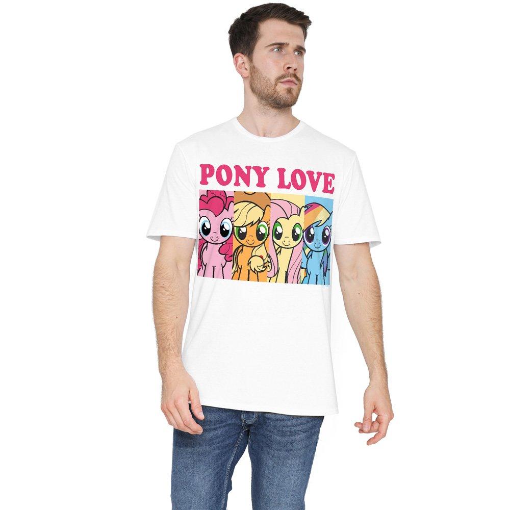 Hasbro My Little Pony Pony Love Adults T-Shirt White
