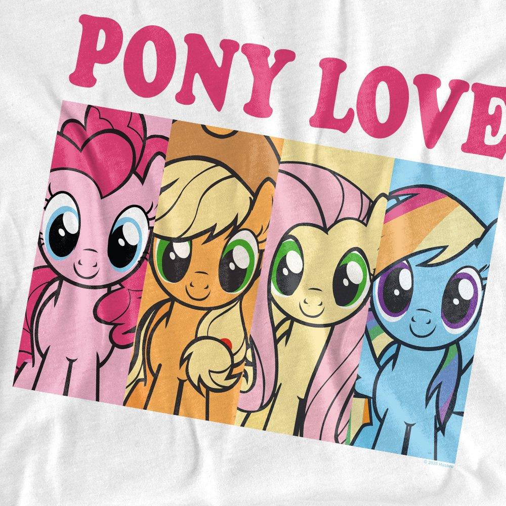 White - Hasbro - My Little Pony Pony Love Adults T-Shirt White - 2