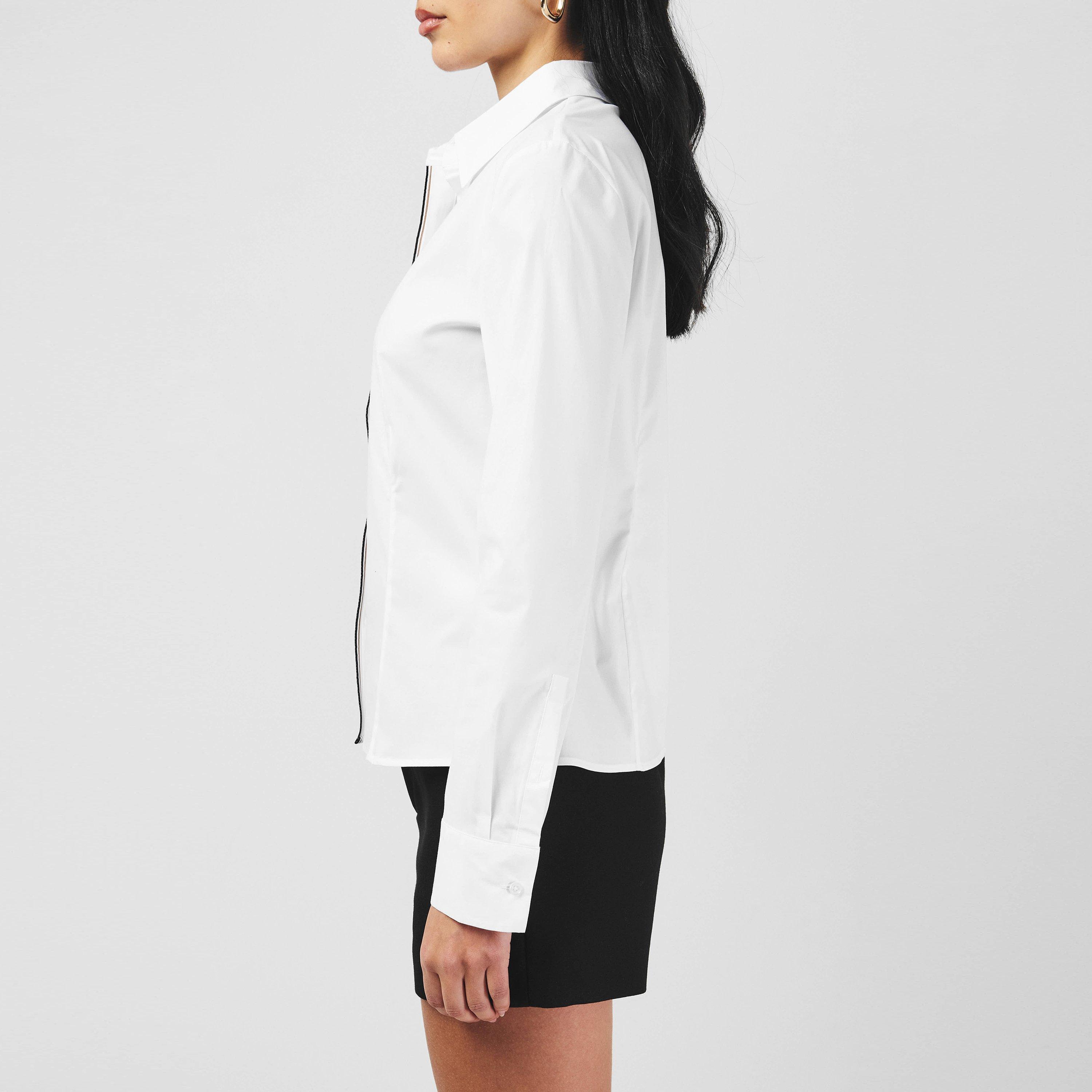 White - Boss - Women's Bierdie Tailored Fit Shirt - 5