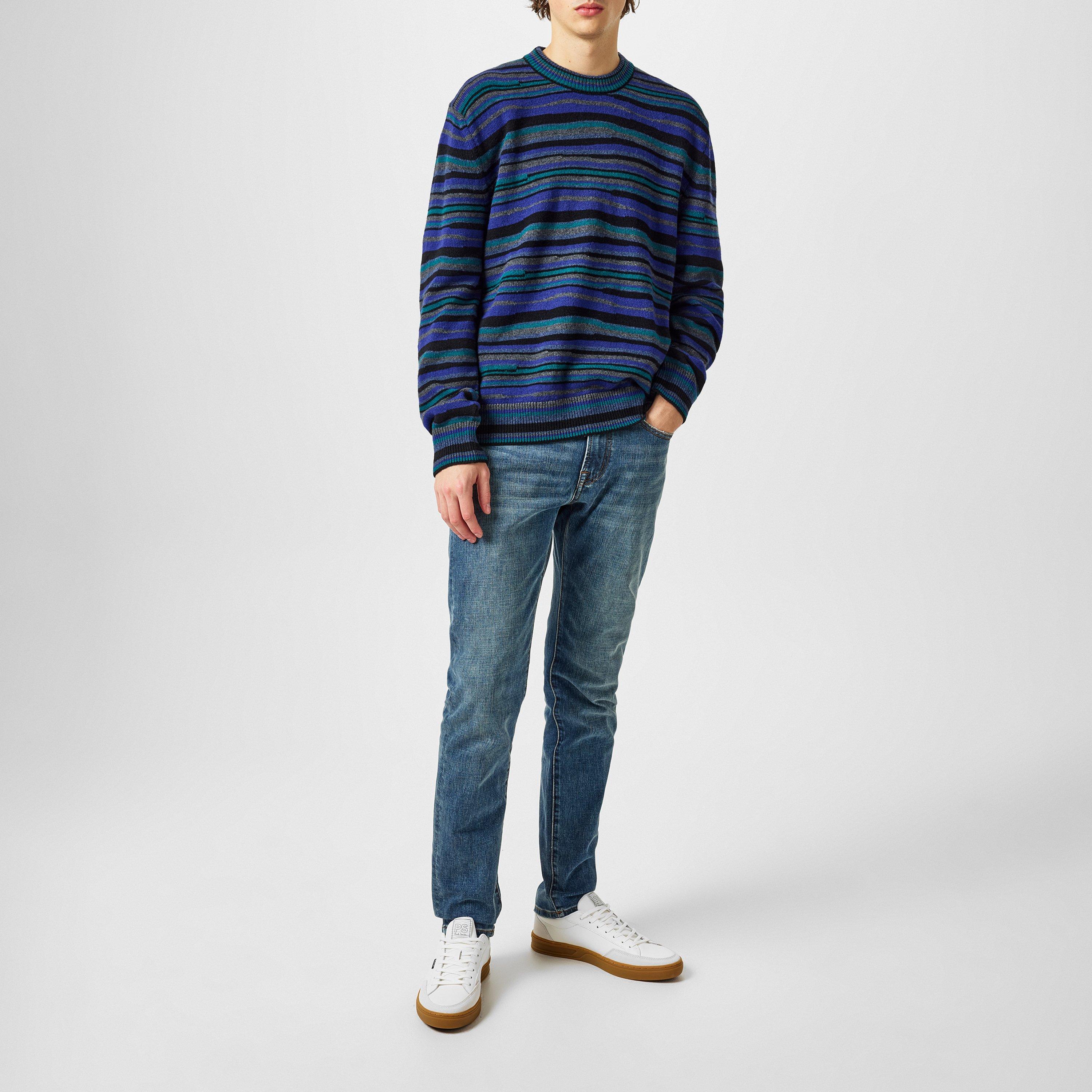 Blue 47 - PS Paul Smith - Striped Knit Jumper - 5