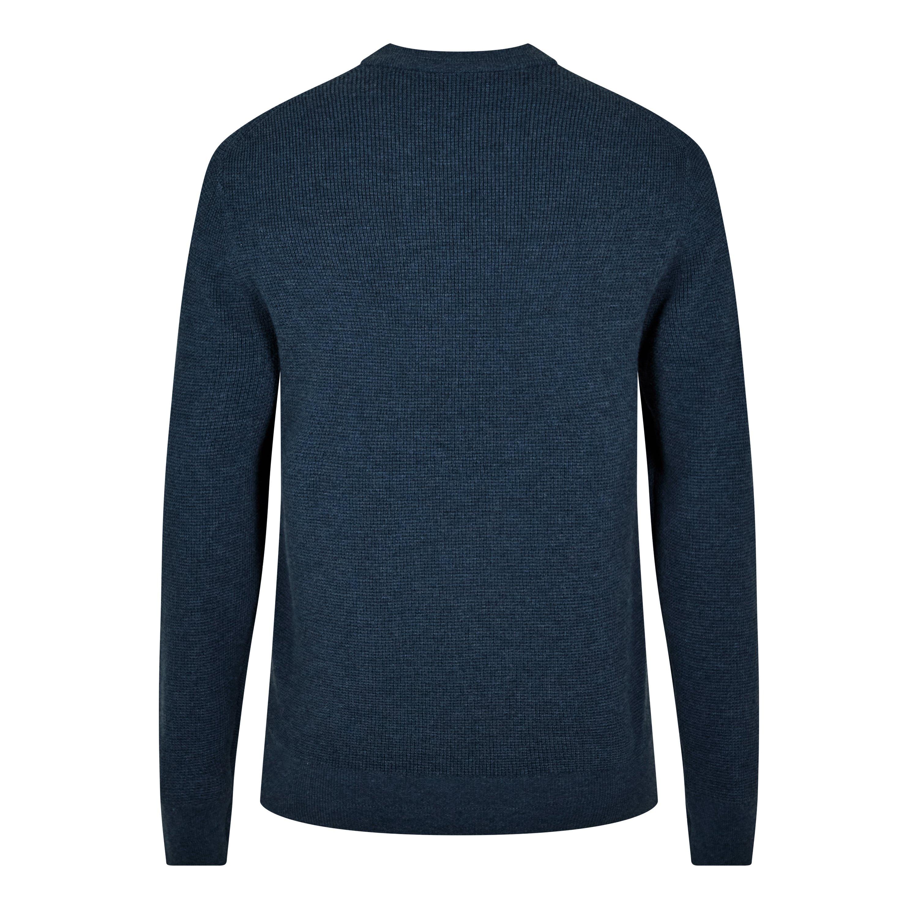 Blue 76 - PS Paul Smith - Men's Waffle Knitted Crew Neck Jumper - 2