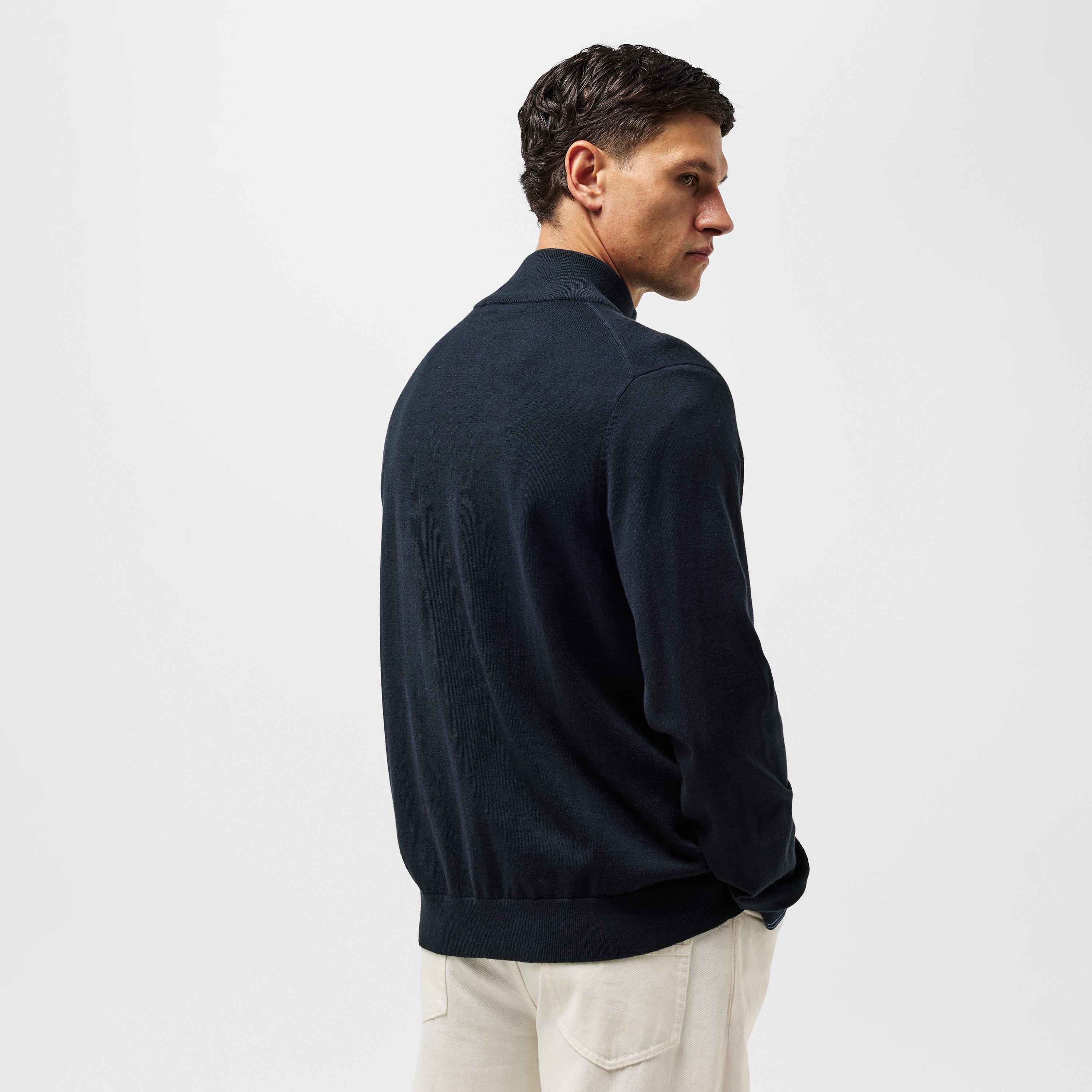 Black 79 - PS Paul Smith - Zebra Logo 1/4 Zip Sweater - 4