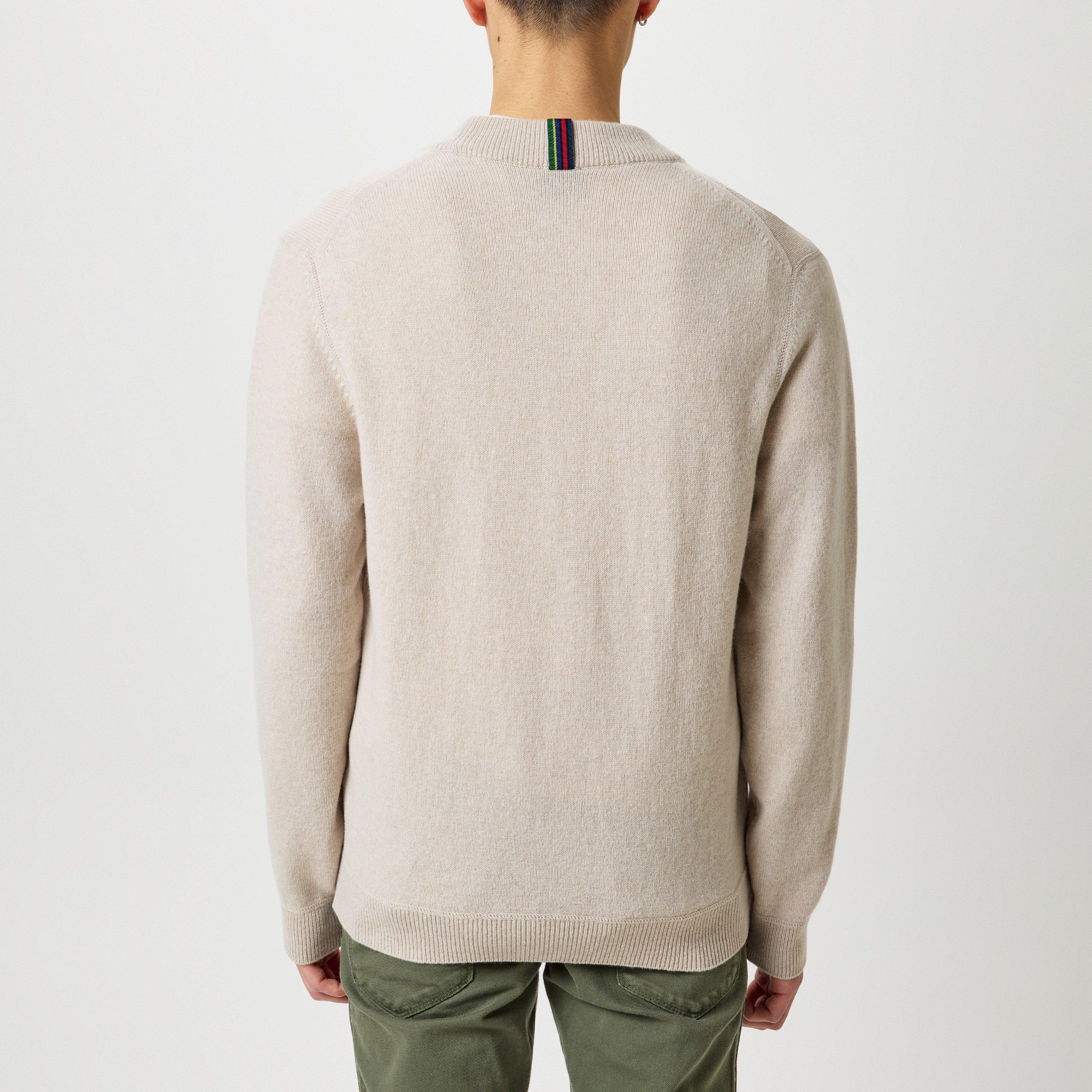 Beige 08 - PS Paul Smith - Men's Wool Cardigan - 3