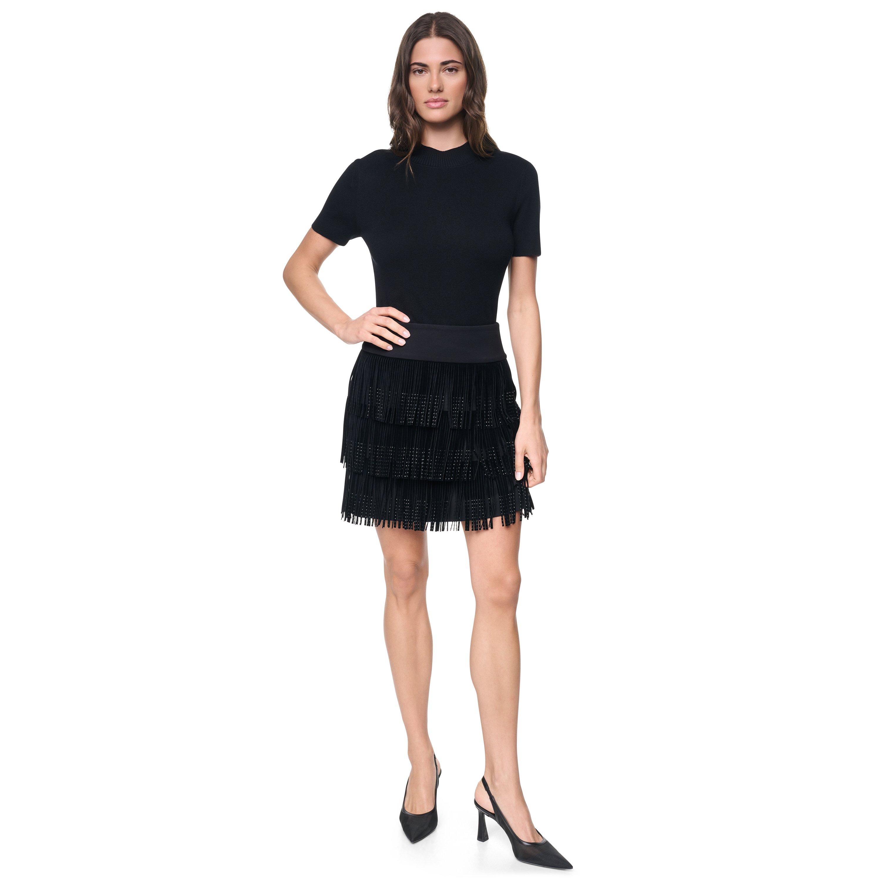 Black - DKNY - DKNY Rhinestone Skir Ld64 - 2