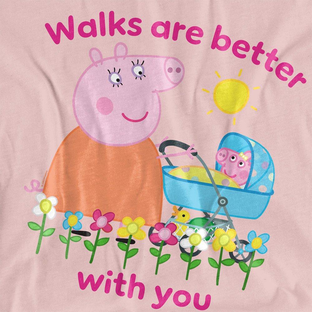 Pink - Hasbro - Peppa Pig - Mummy Pig Evie Walks With You T-Shirt - 2