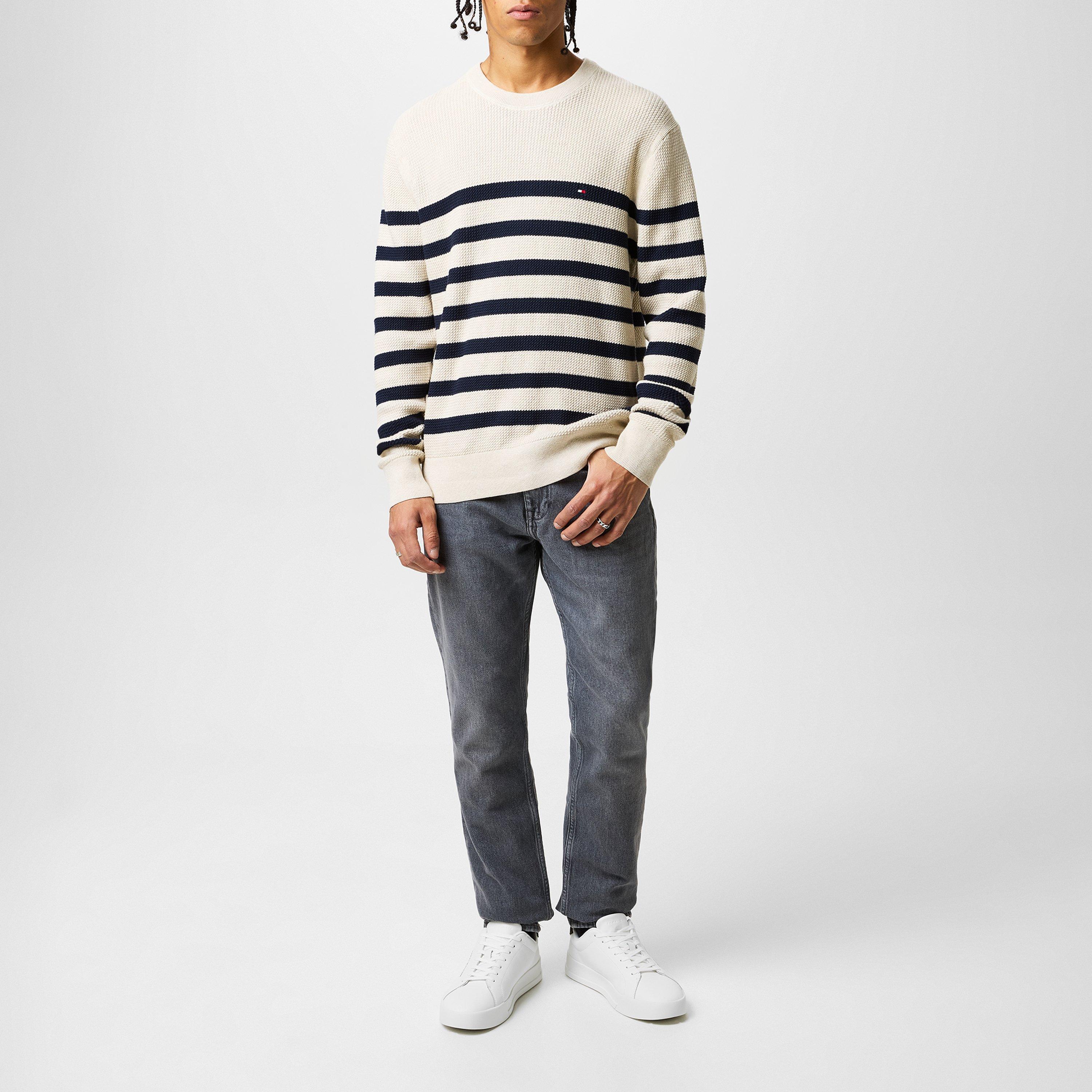 Oatmilk - Tommy Hilfiger - STRUCTURE CREW  NK - 4