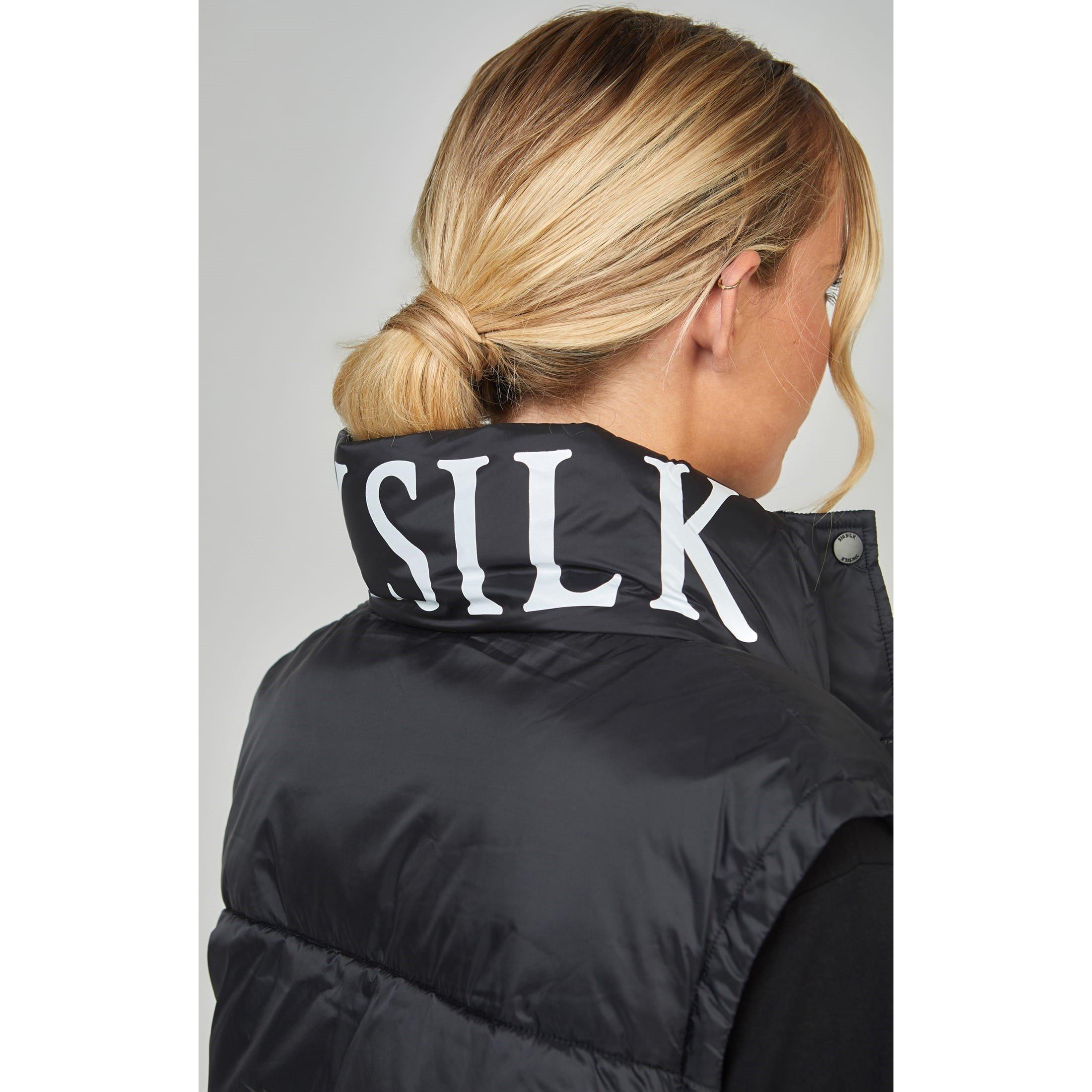 Black - SikSilk - Cropped Gilet - 2