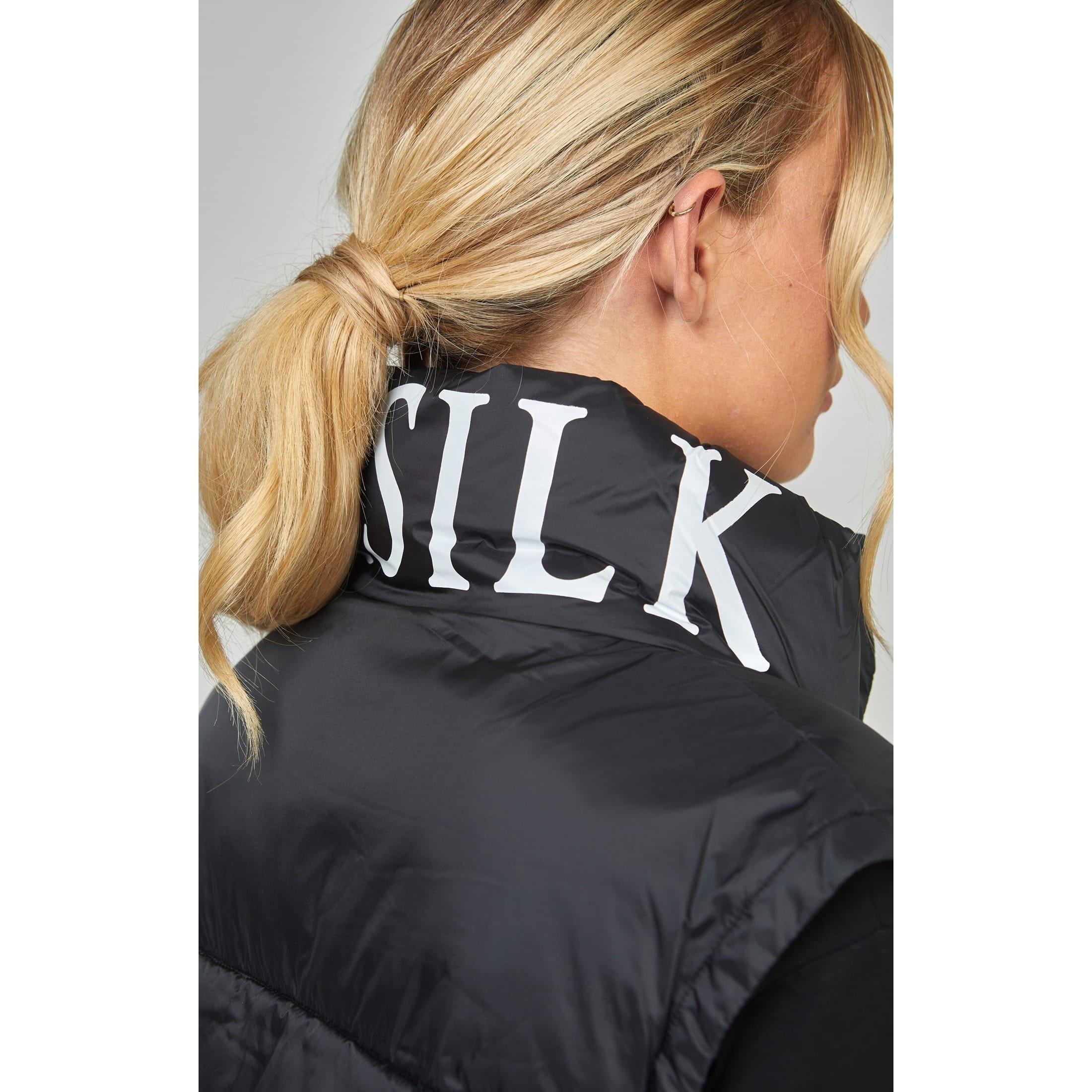Black - SikSilk - Cropped Gilet - 6