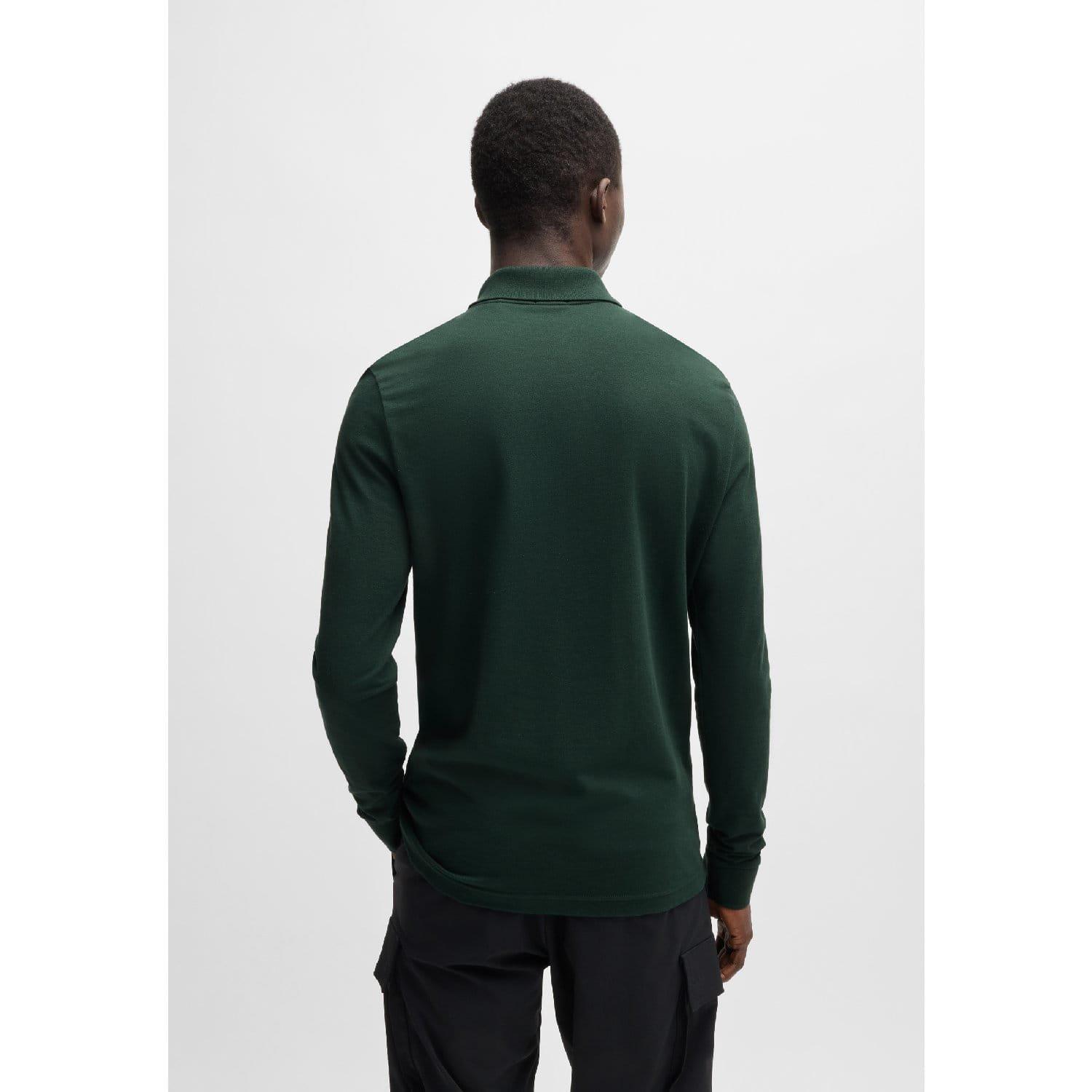 Green - Boss - Passerby Long Sleeve Polo Shirt - 2