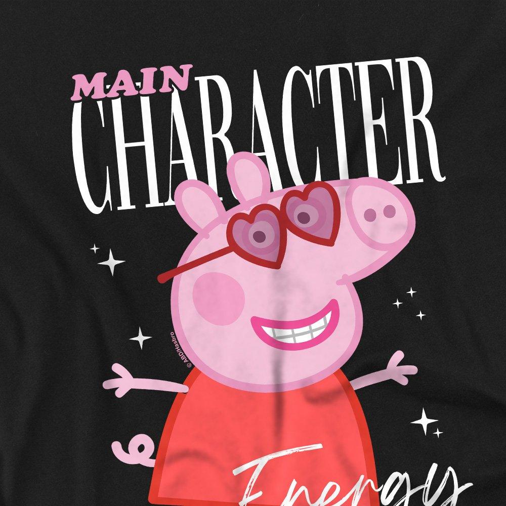 Black - Hasbro - Peppa Pig Tv Peppa Pig Main Character Kids T Shirt - 2