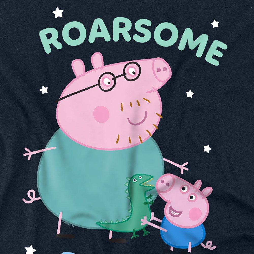Navy - Hasbro - Peppa Pig Roarsome Daddy Pig Long Sleeve T Shirt - 2