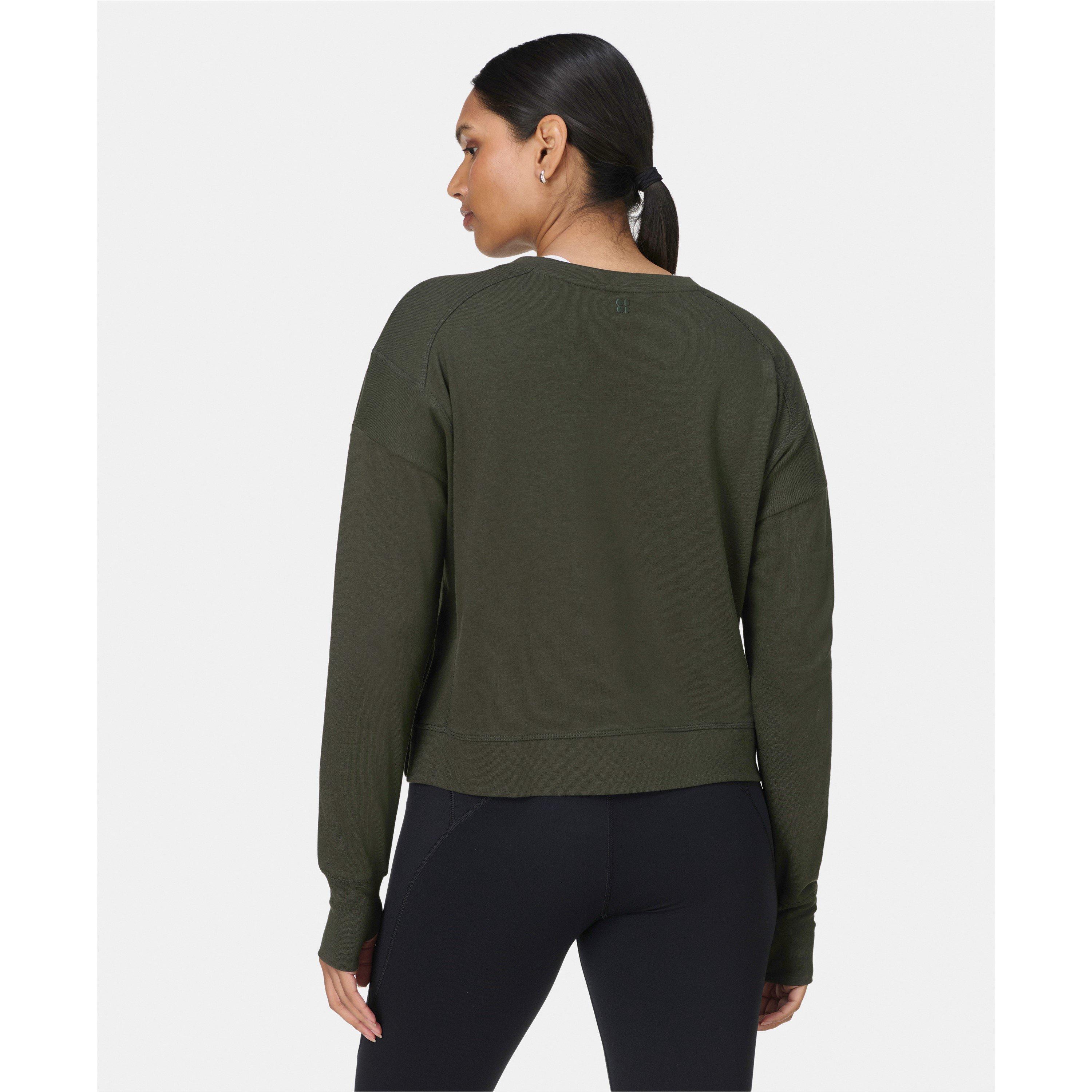nori green - Sweaty Betty - Women's After Class Cropped Sweatshirt - 4