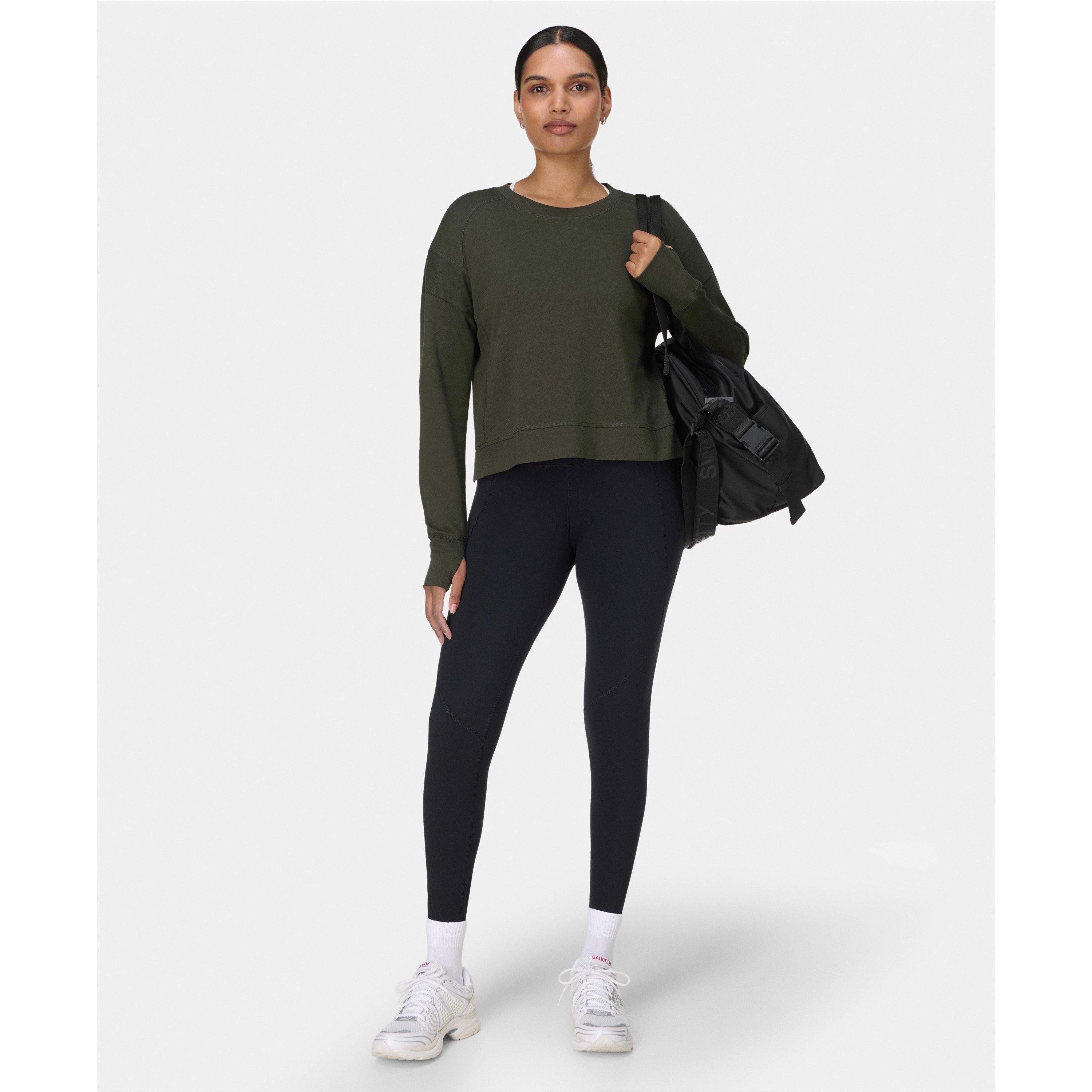 nori green - Sweaty Betty - Women's After Class Cropped Sweatshirt - 6