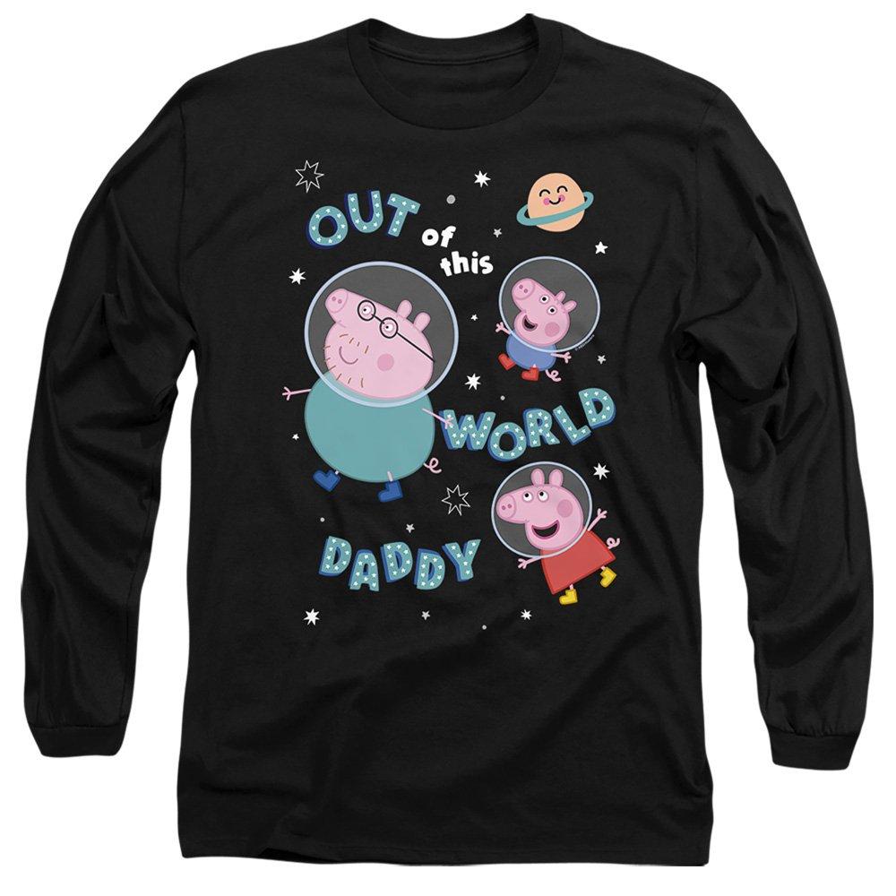 Black - Hasbro - Peppa Pig Out Of This World Daddy Pig Long Sleeve - 1