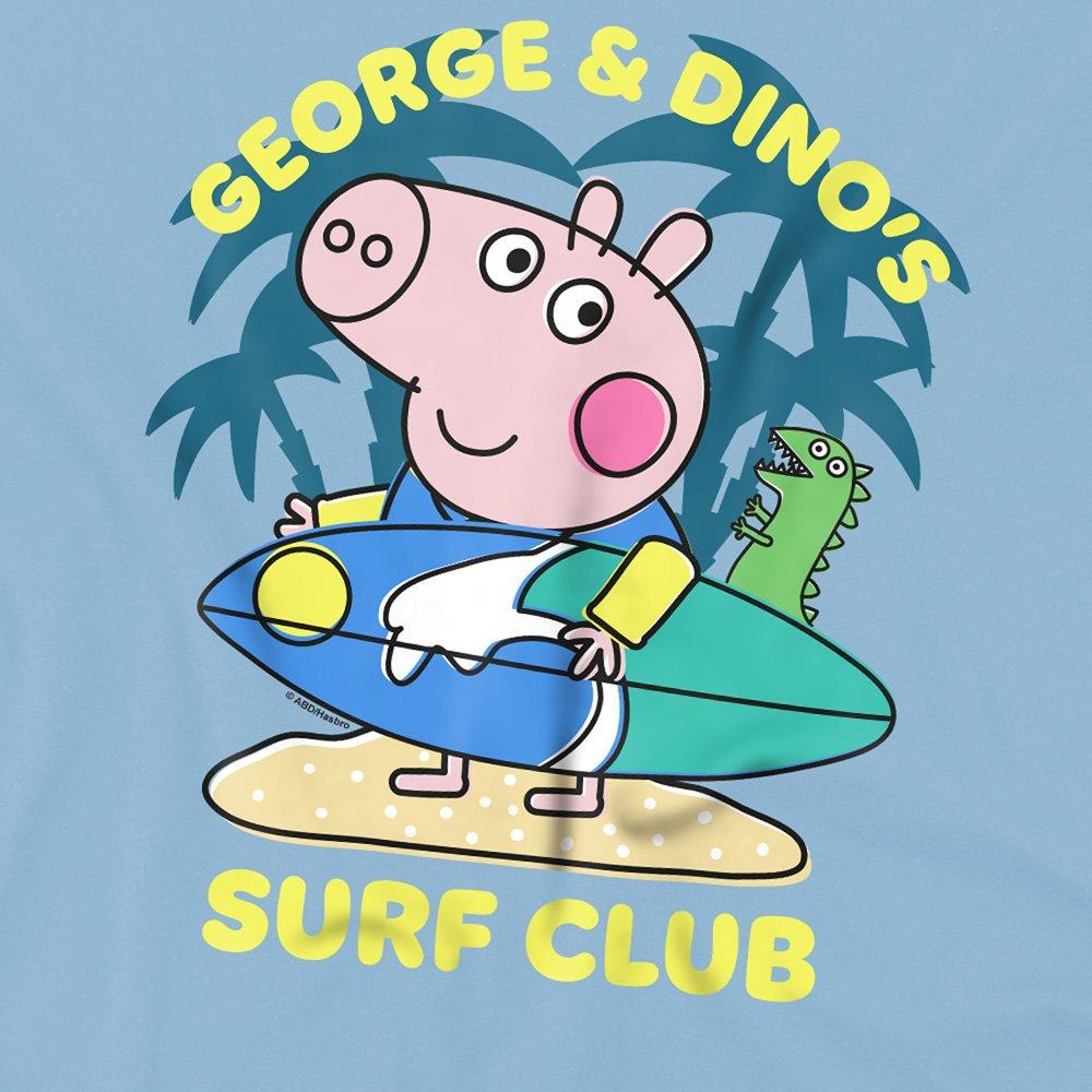 Light Blue - Hasbro - Peppa Pig George And DinoS Surf Club Kids T-Shirt - 2