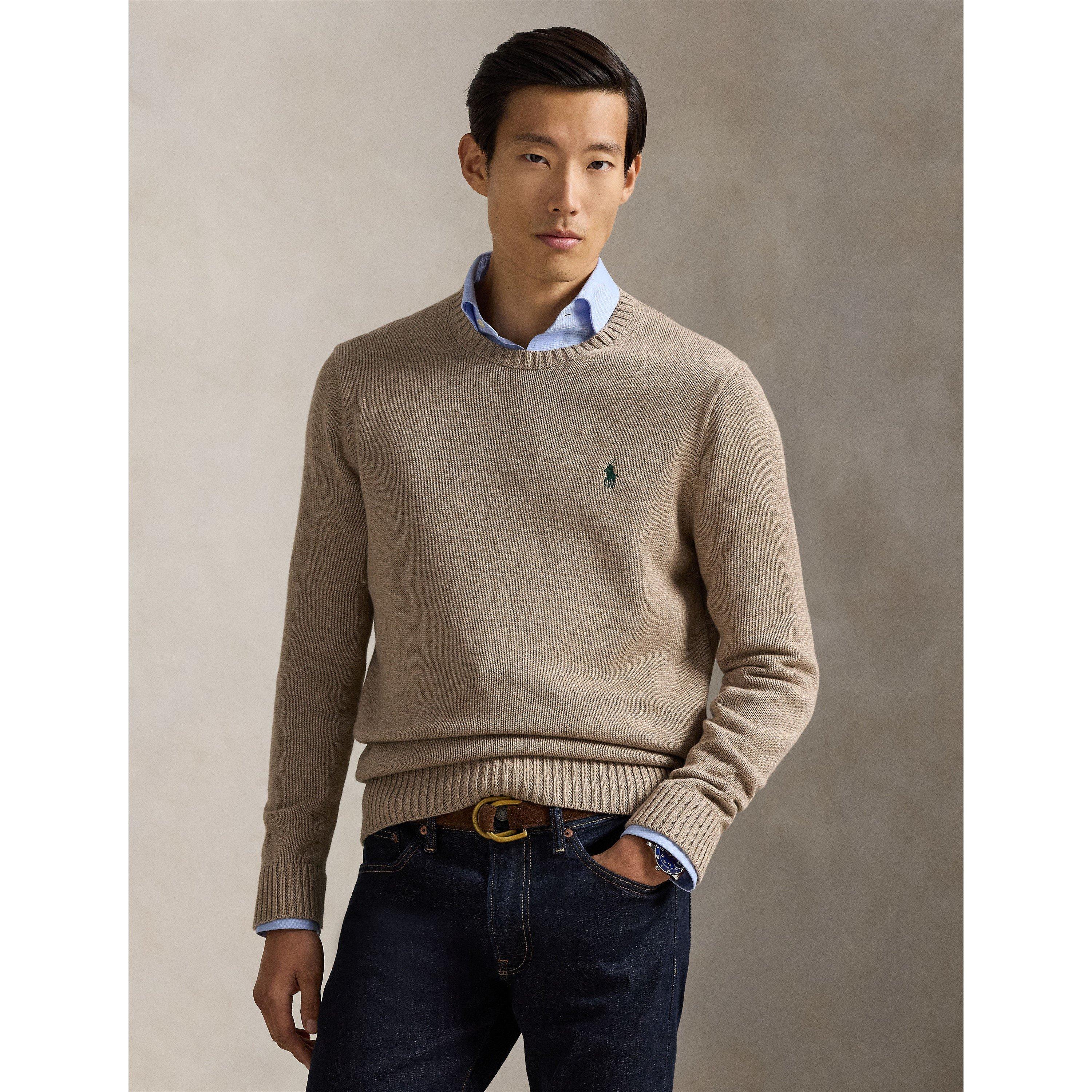 Bronze Melange - Polo Ralph Lauren - Crew Neck Knit Sweater - 2