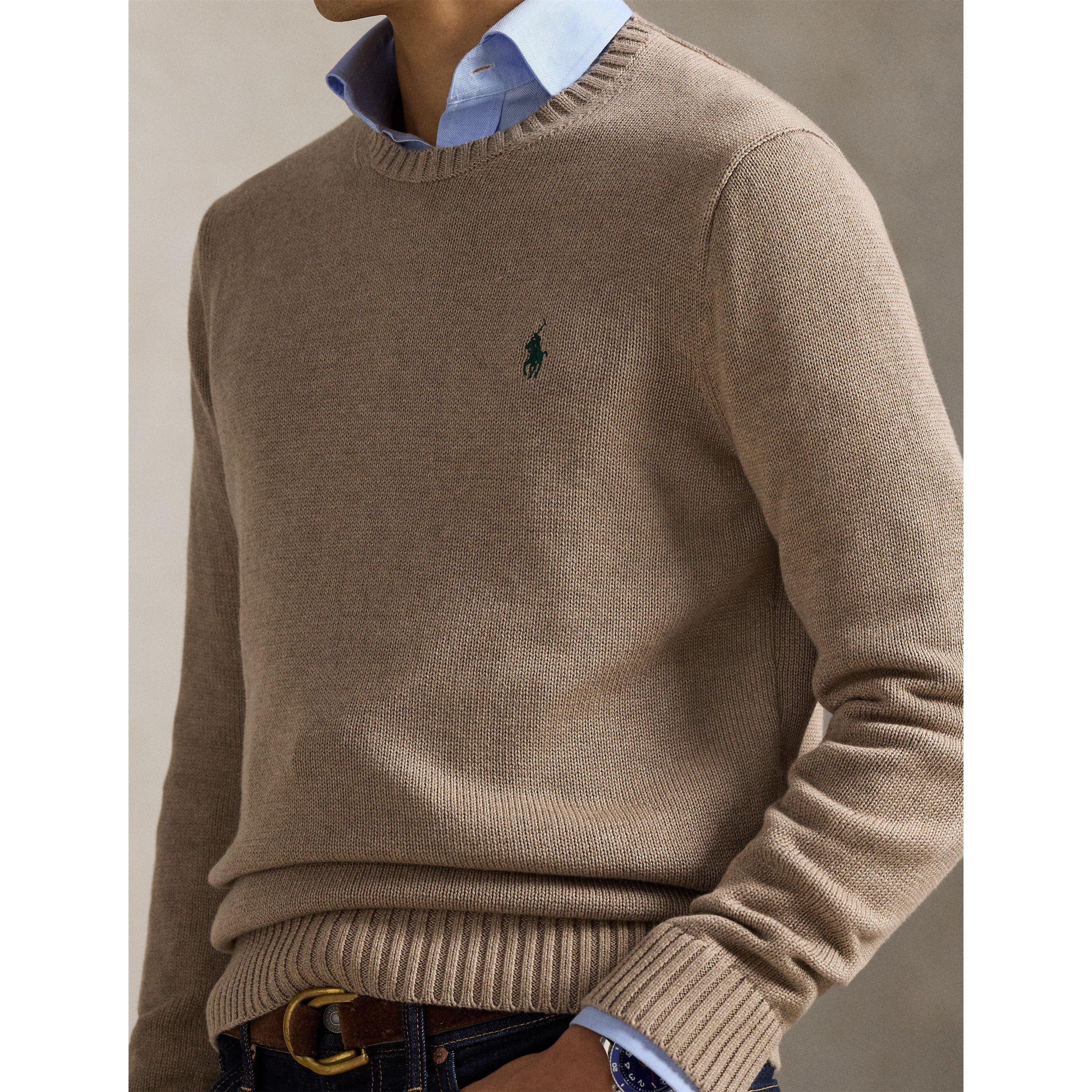 Bronze Melange - Polo Ralph Lauren - Crew Neck Knit Sweater - 4
