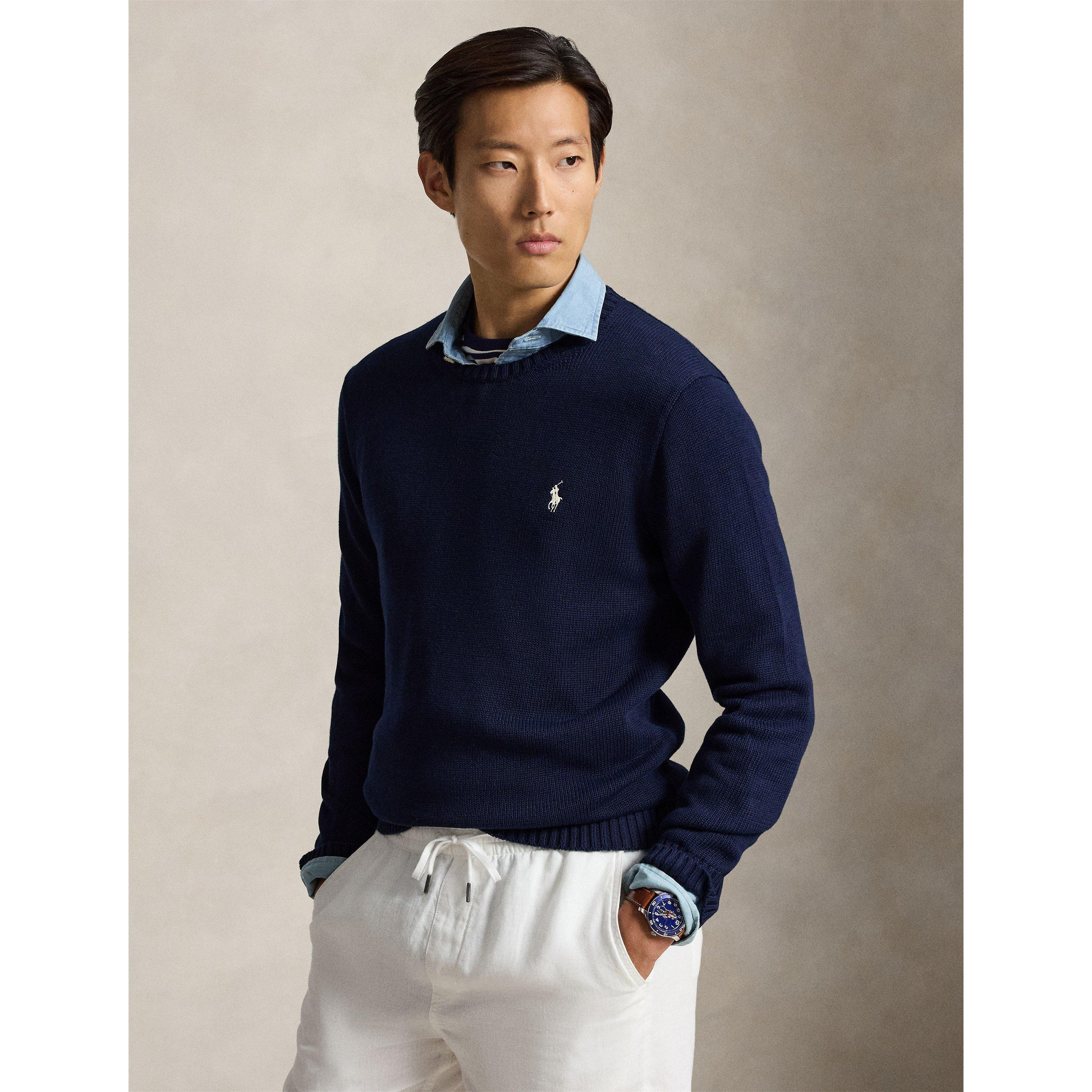 Hunter Navy - Polo Ralph Lauren - Crew Neck Knit Sweater - 2