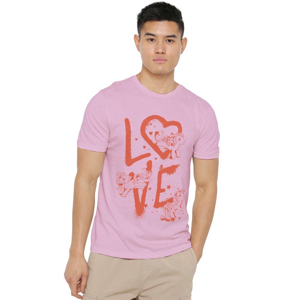 Light Pink - Hasbro - My Little Pony Graffiti Love Adults T-Shirt Light - 1