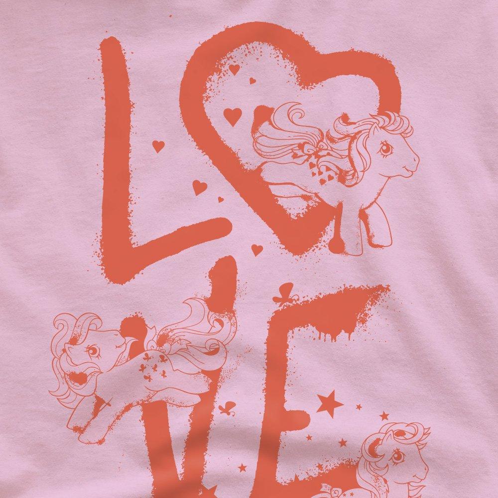 Light Pink - Hasbro - My Little Pony Graffiti Love Adults T-Shirt Light - 2