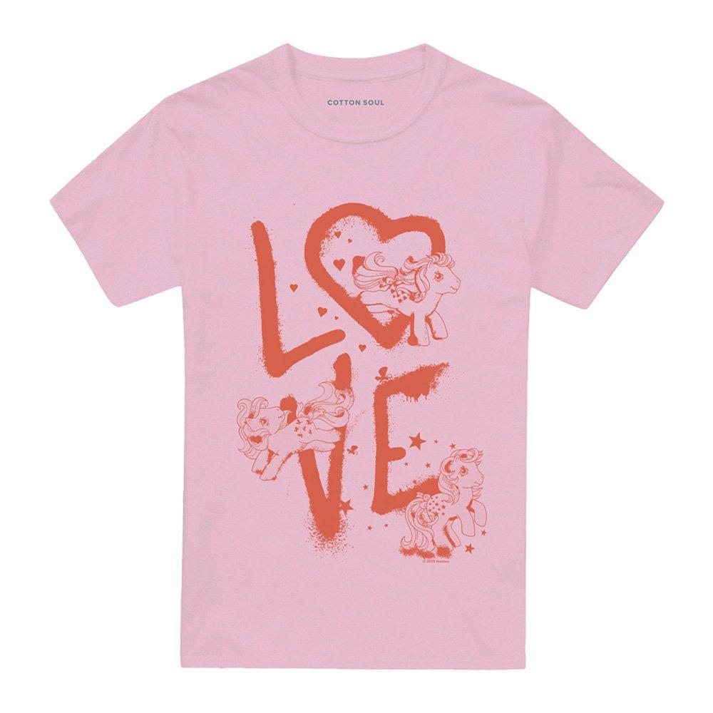 Light Pink - Hasbro - My Little Pony Graffiti Love Adults T-Shirt Light - 4