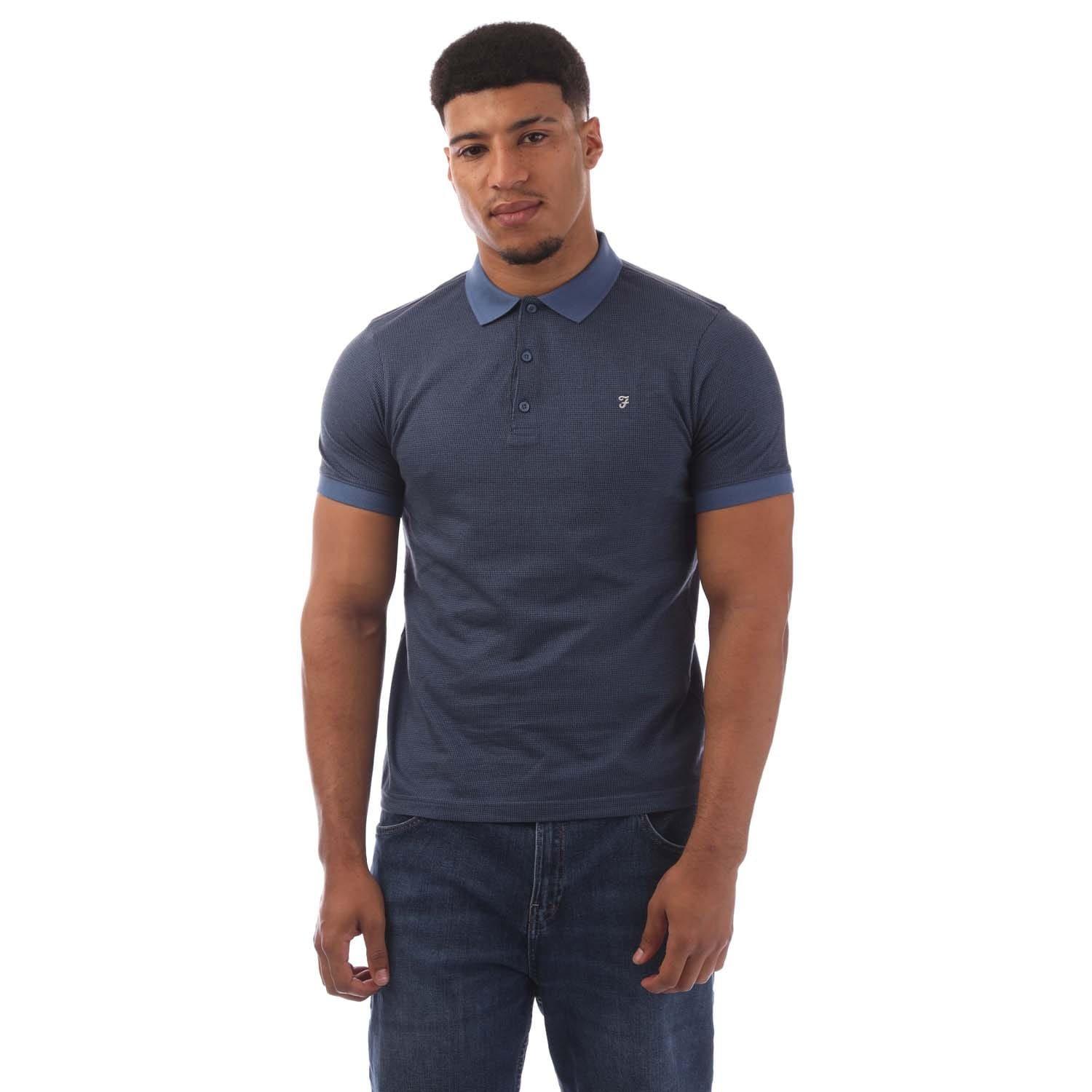 Blue - Farah - Stafford Polo Shirt - 1