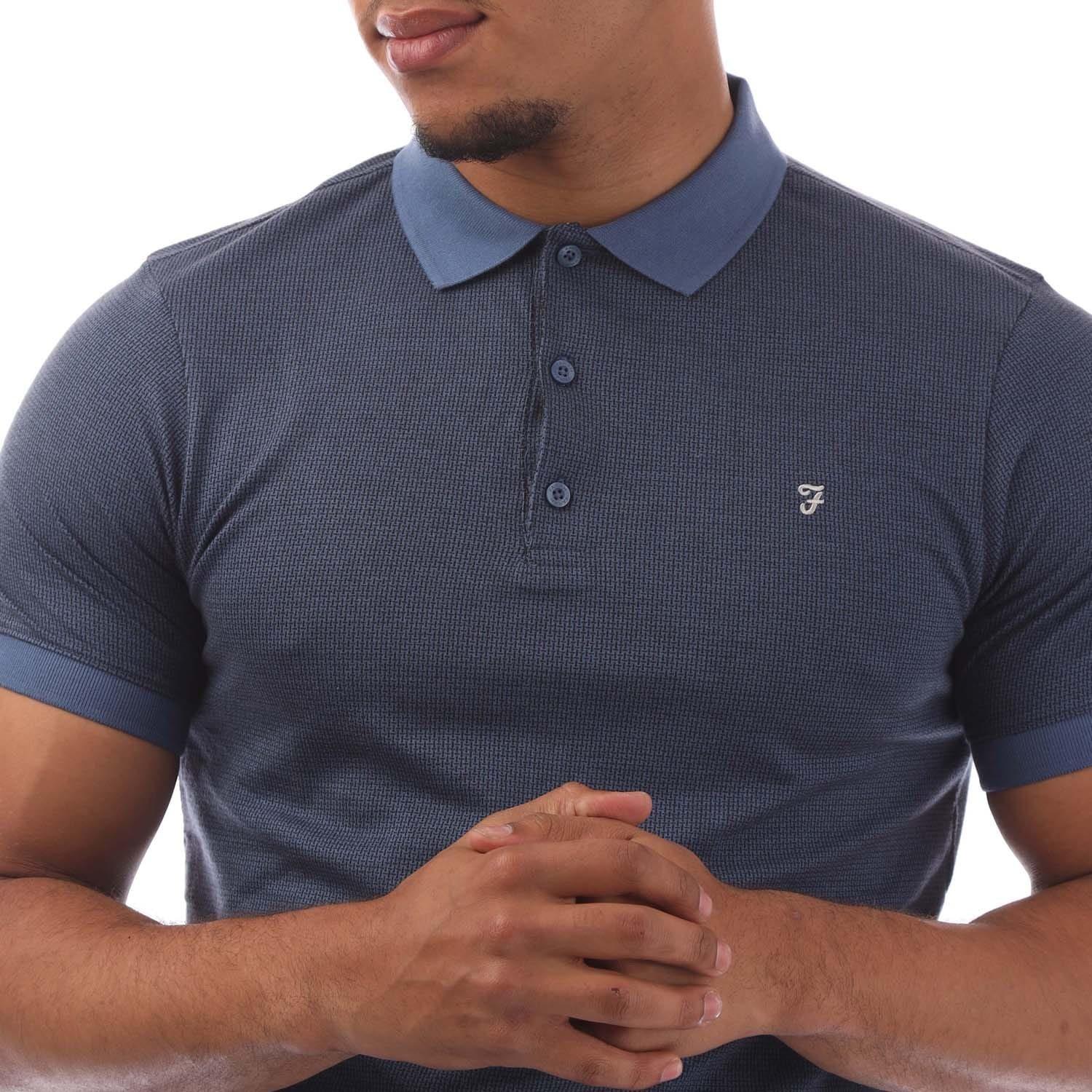 Blue - Farah - Stafford Polo Shirt - 2