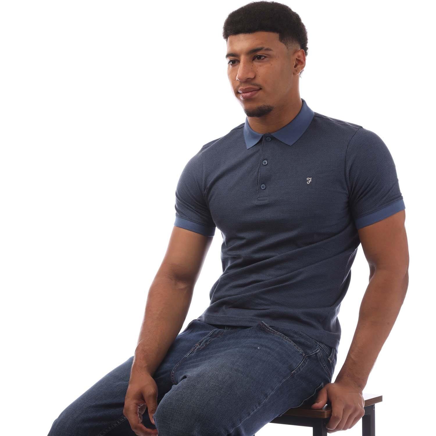 Blue - Farah - Stafford Polo Shirt - 4