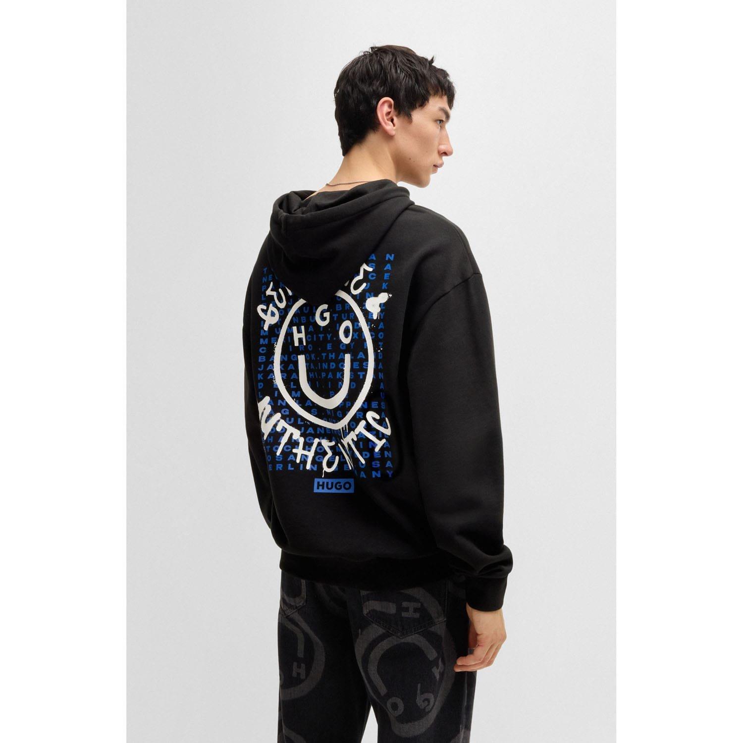 Black - Hugo - Nothentico Seasonal Artwork Hoodie - 2