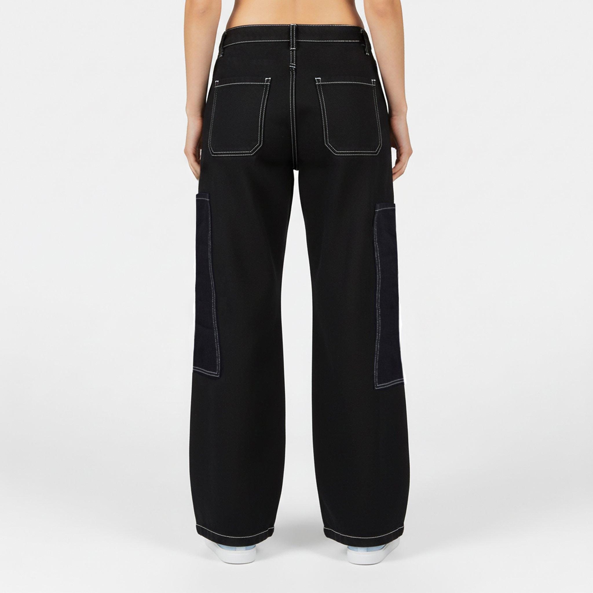 Black/White - Brave Soul - Women's Cargo Jeans - 4