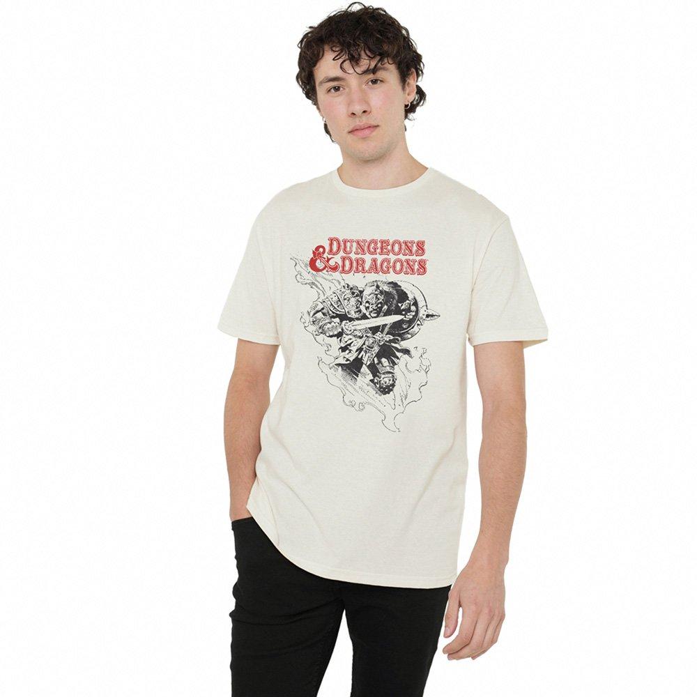Natural - Hasbro - Dungeons & Dragons Barbarian Sketch Mens Mens T-Sh - 1