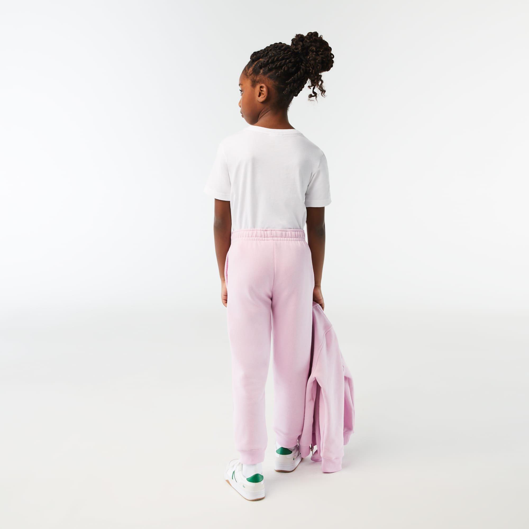 Pink - Lacoste - Kids Sport Fleece Sweatpants - 4