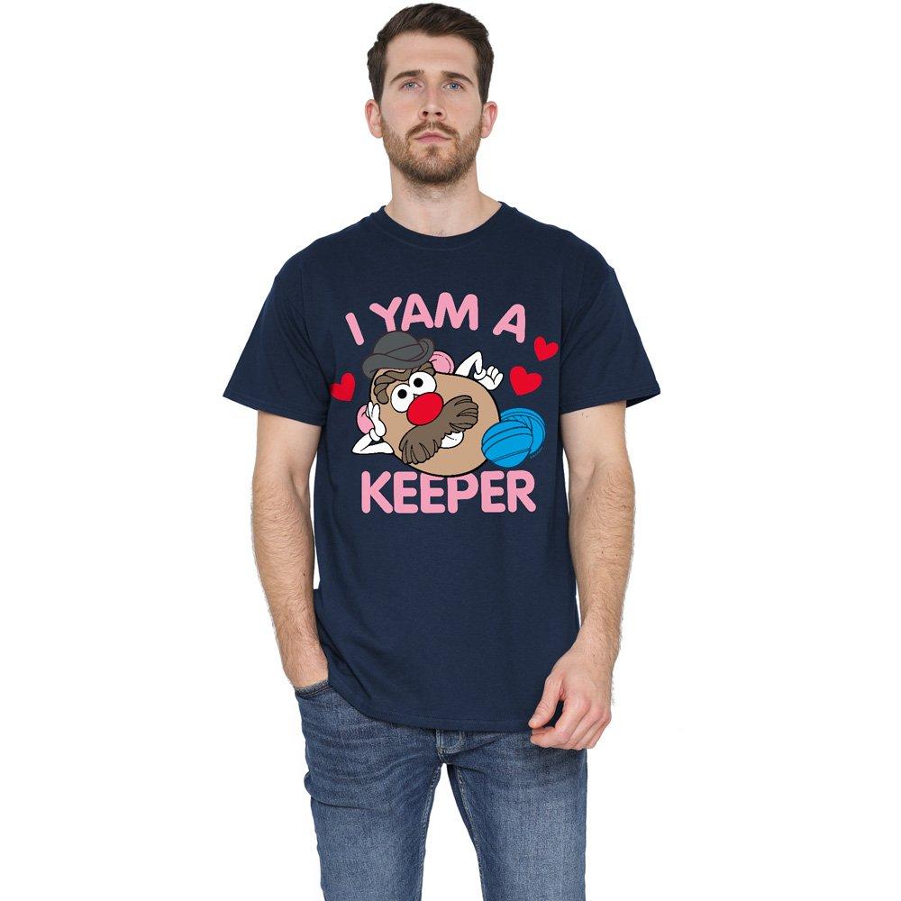 Navy - Hasbro - Mr Potato Head Yam A Keeper Adults T-Shirt Navy - 1