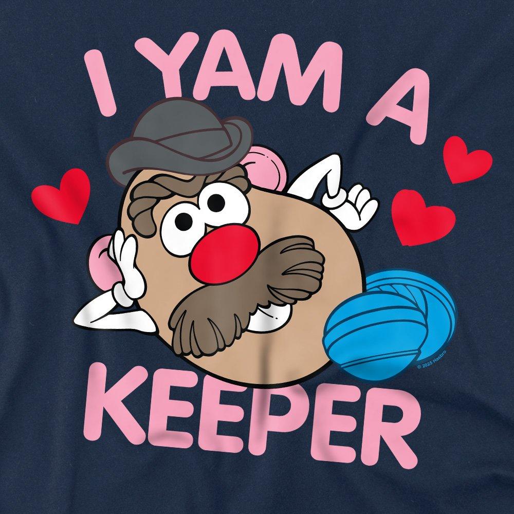 Navy - Hasbro - Mr Potato Head Yam A Keeper Adults T-Shirt Navy - 2