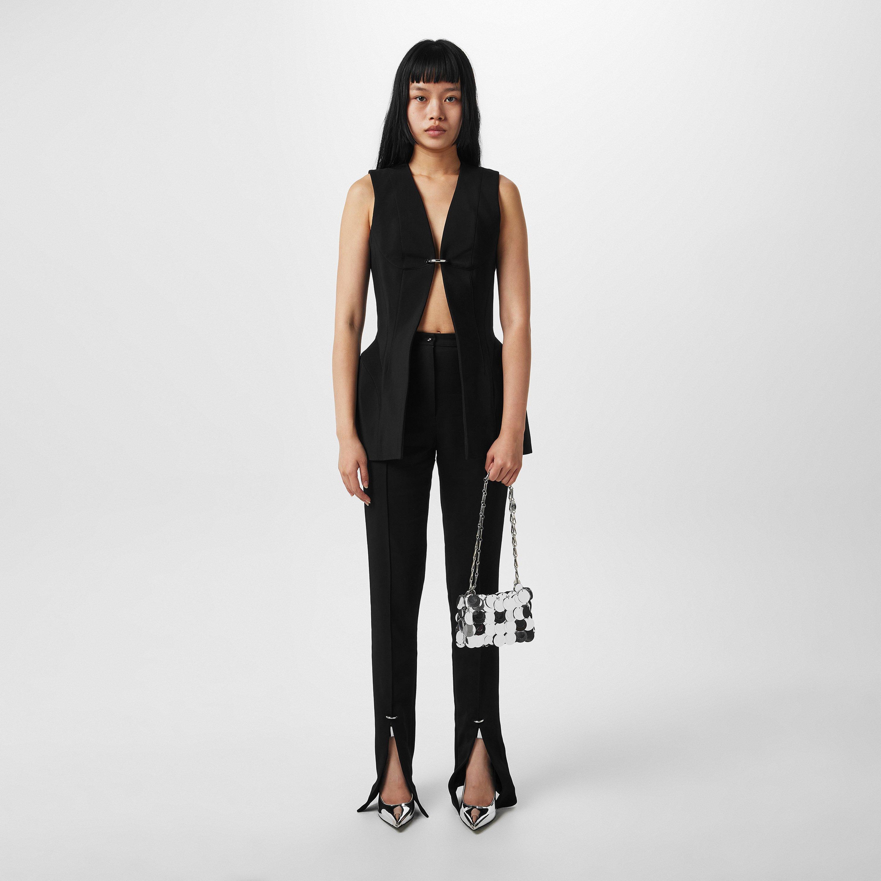 Black - Mugler - Corseted Pierced Vest - 4