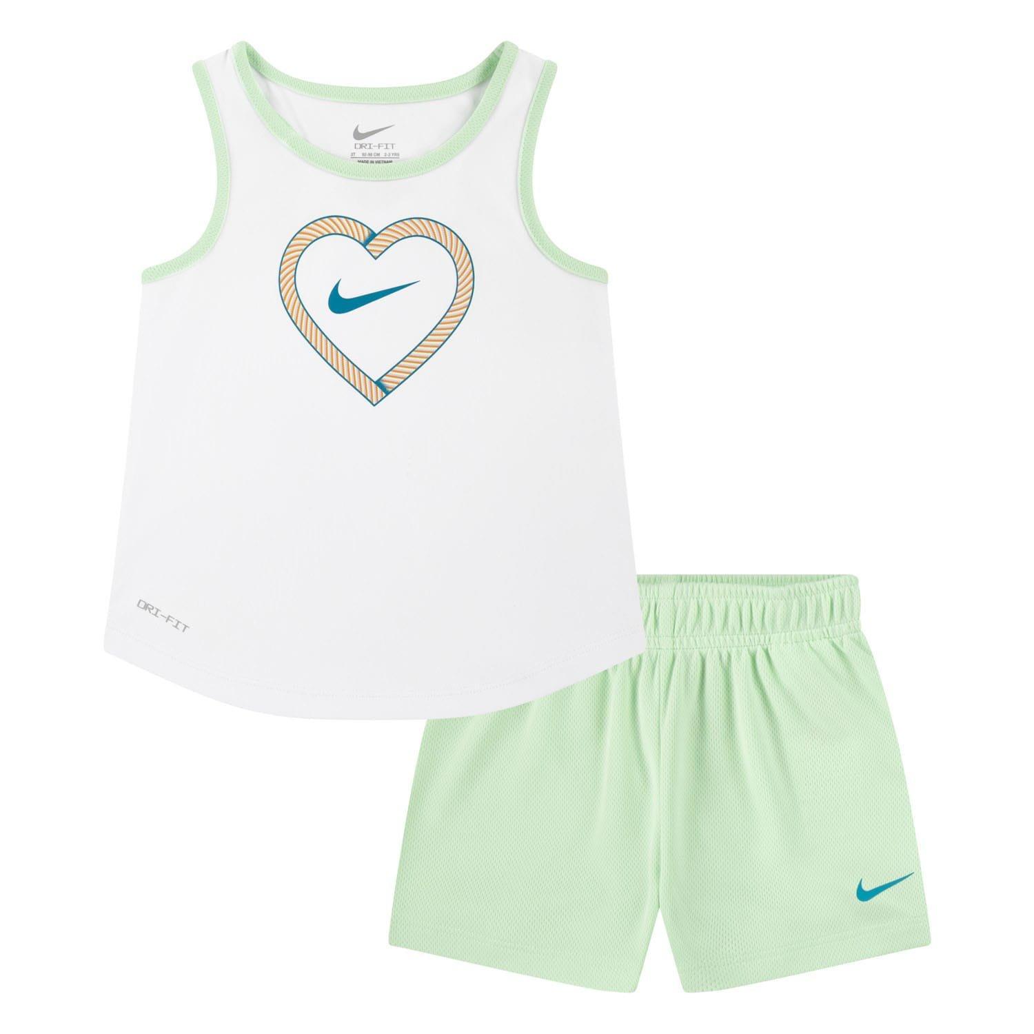 Green - Nike - Happy Camper Mesh Short Set - 1