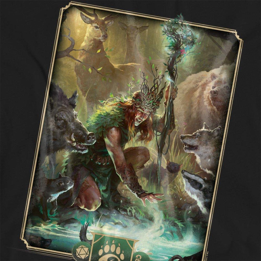 Black - Hasbro - Dungeons & Dragons - 2024 Druid Key Art T-Shirt - 2