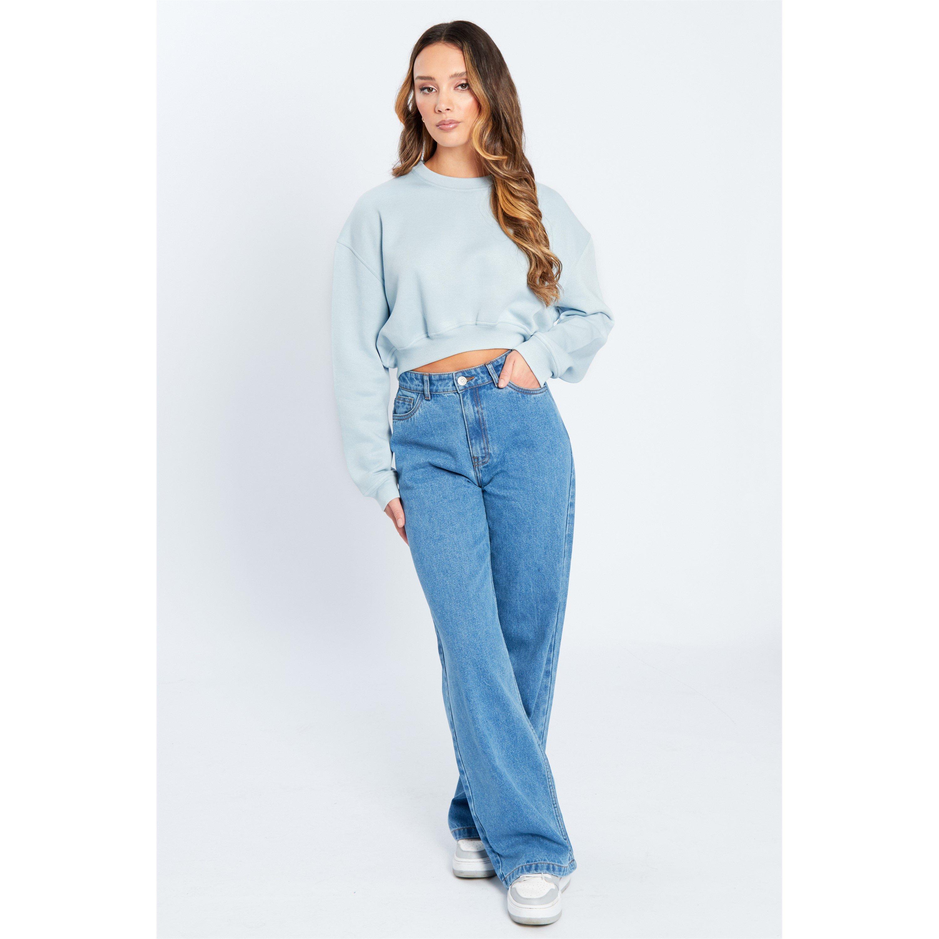 Blue - Be You - Women's Cropped Sweatshirt - 5