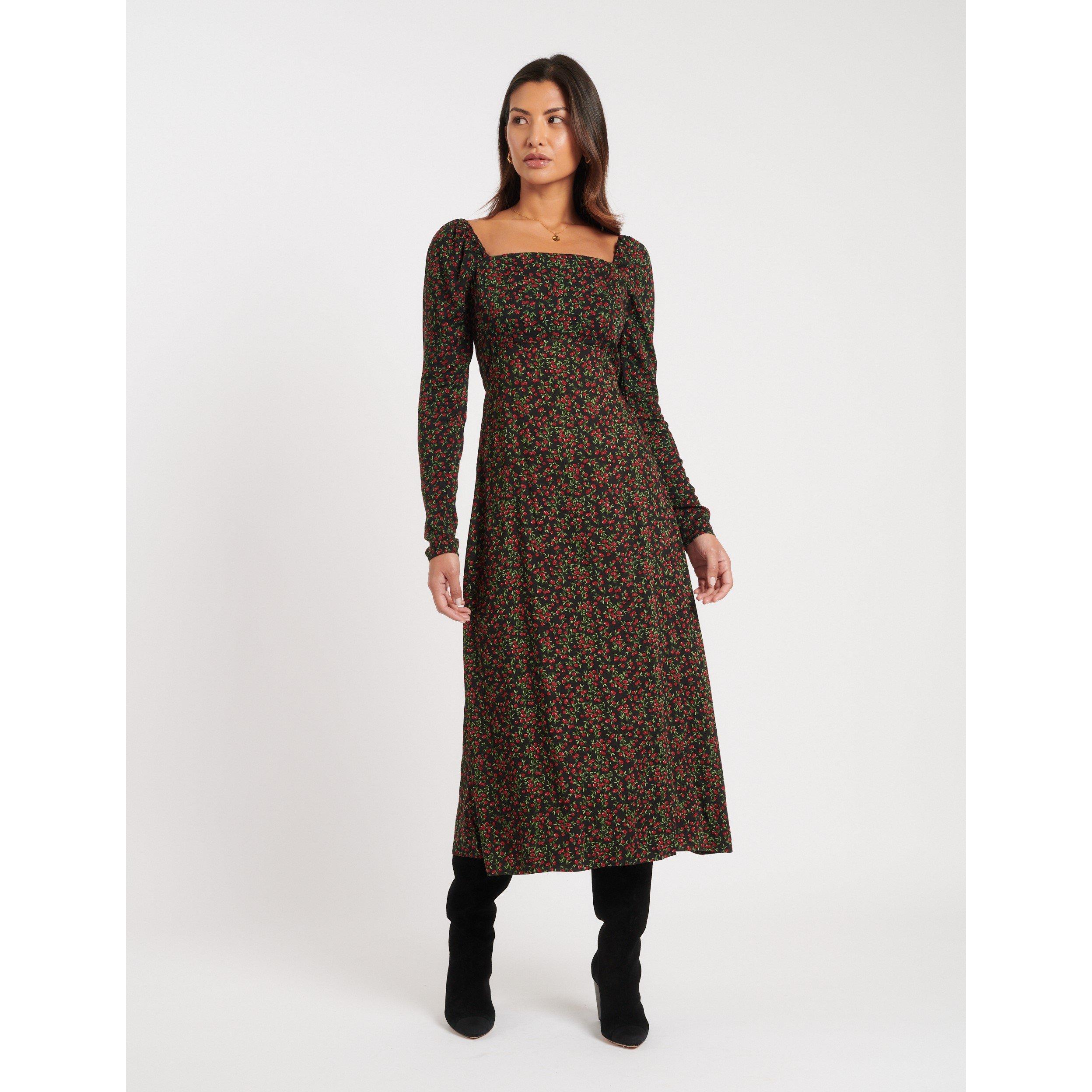 Black - Nobodys Child - Fruit Print Abby Midi Dress - 2